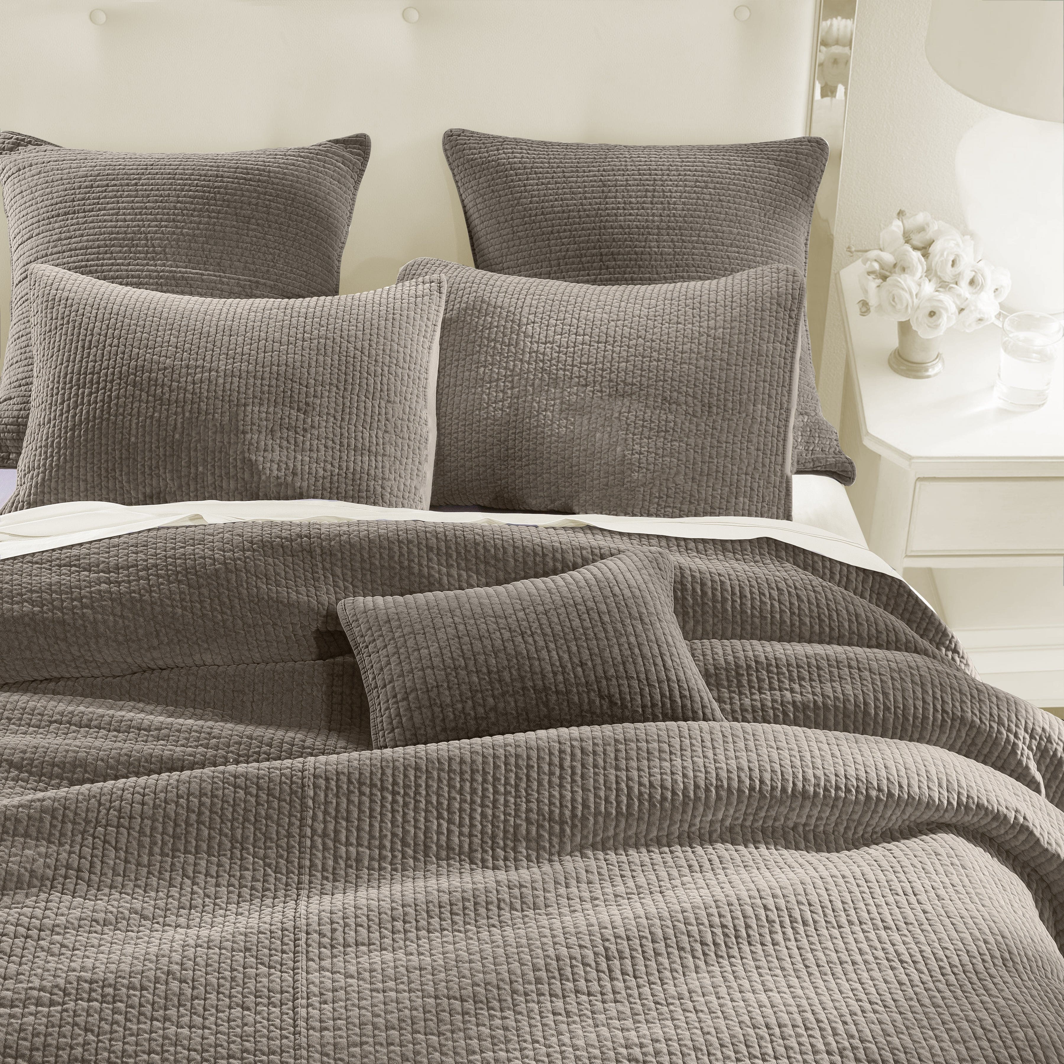 Stonewashed Cotton Velvet Quilt