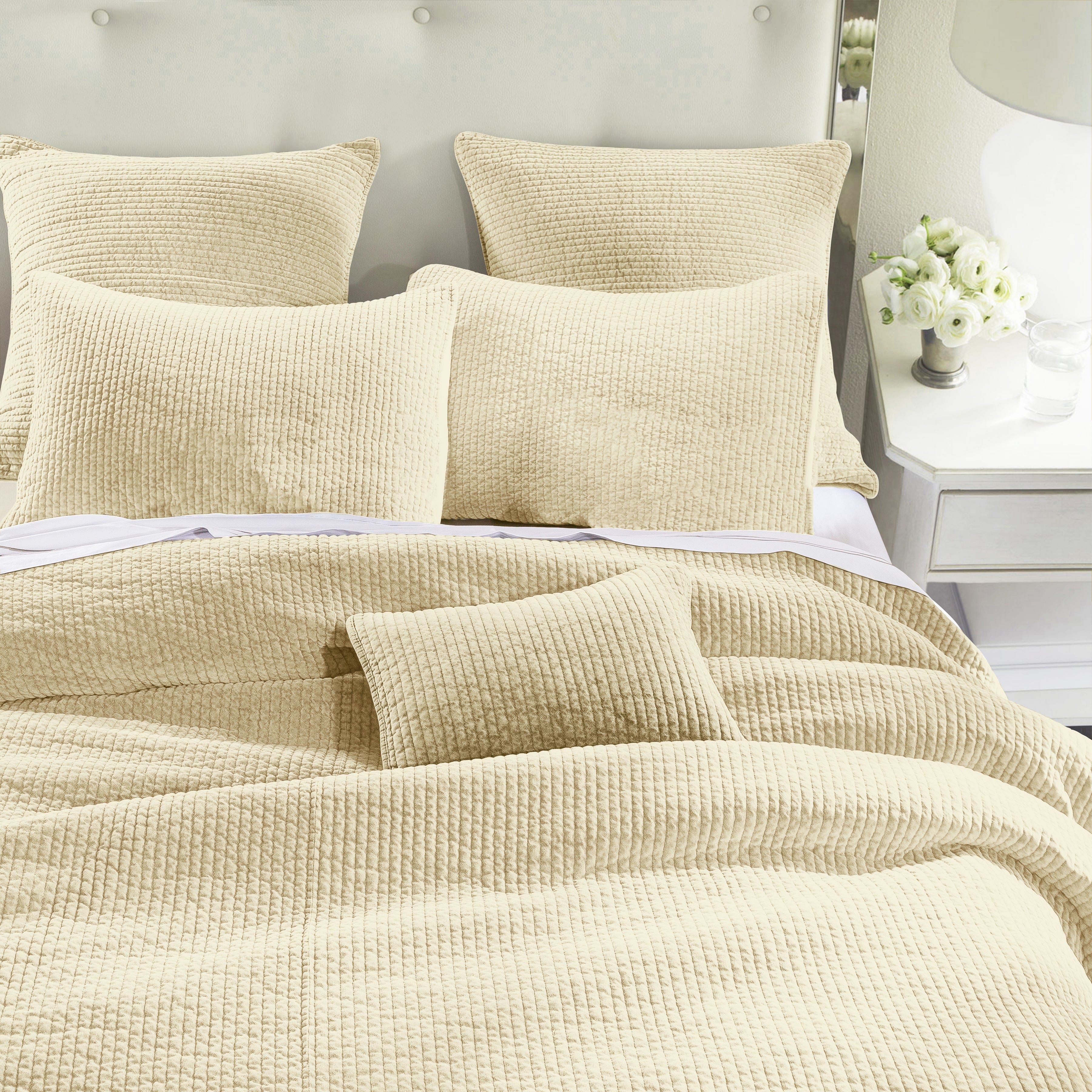 Stonewashed Cotton Velvet Quilt
