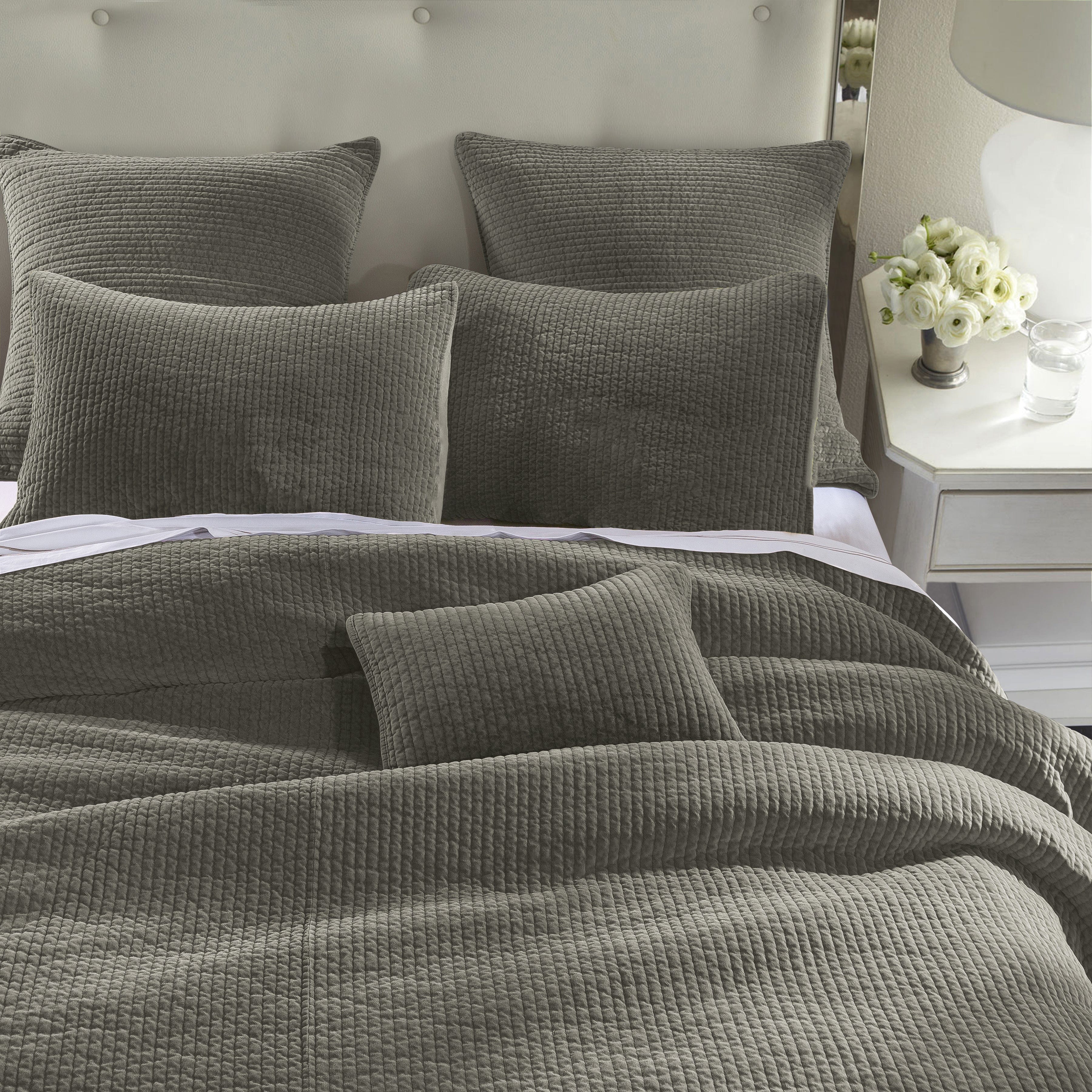 Stonewashed Cotton Velvet Quilt