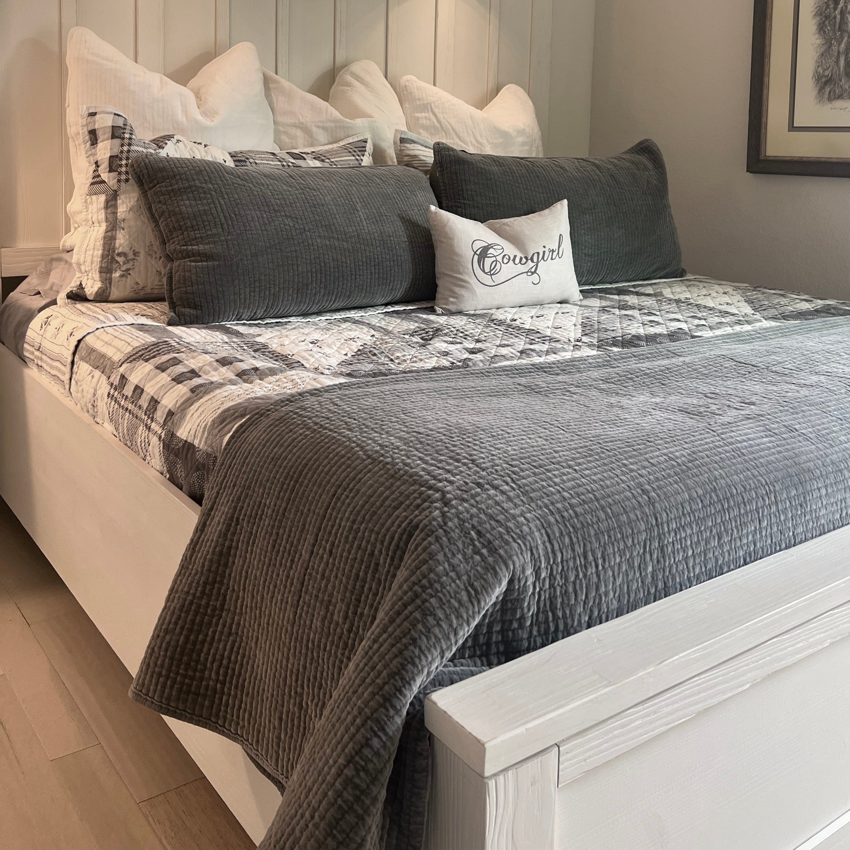 Stonewashed Cotton Velvet Quilt