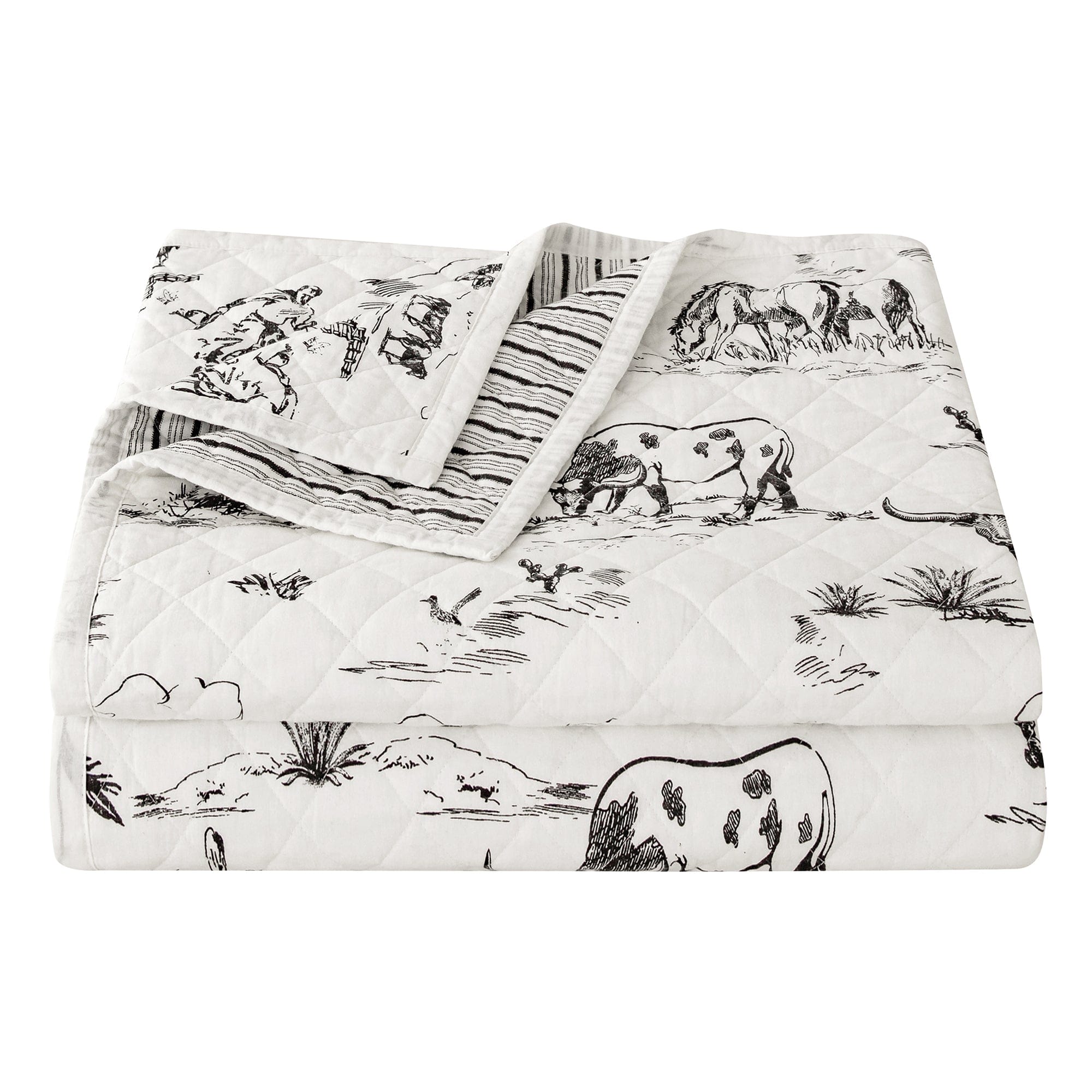 Ranch Life Printed Reversible Quilt Set