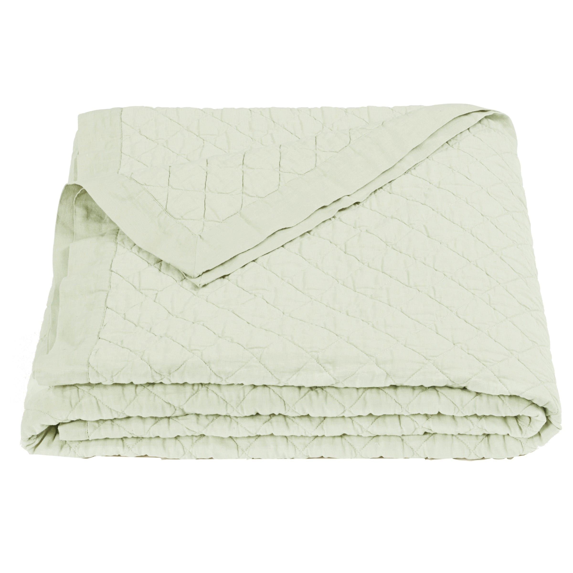 Linen Cotton Diamond Quilt, Full/Queen, 3 Colors