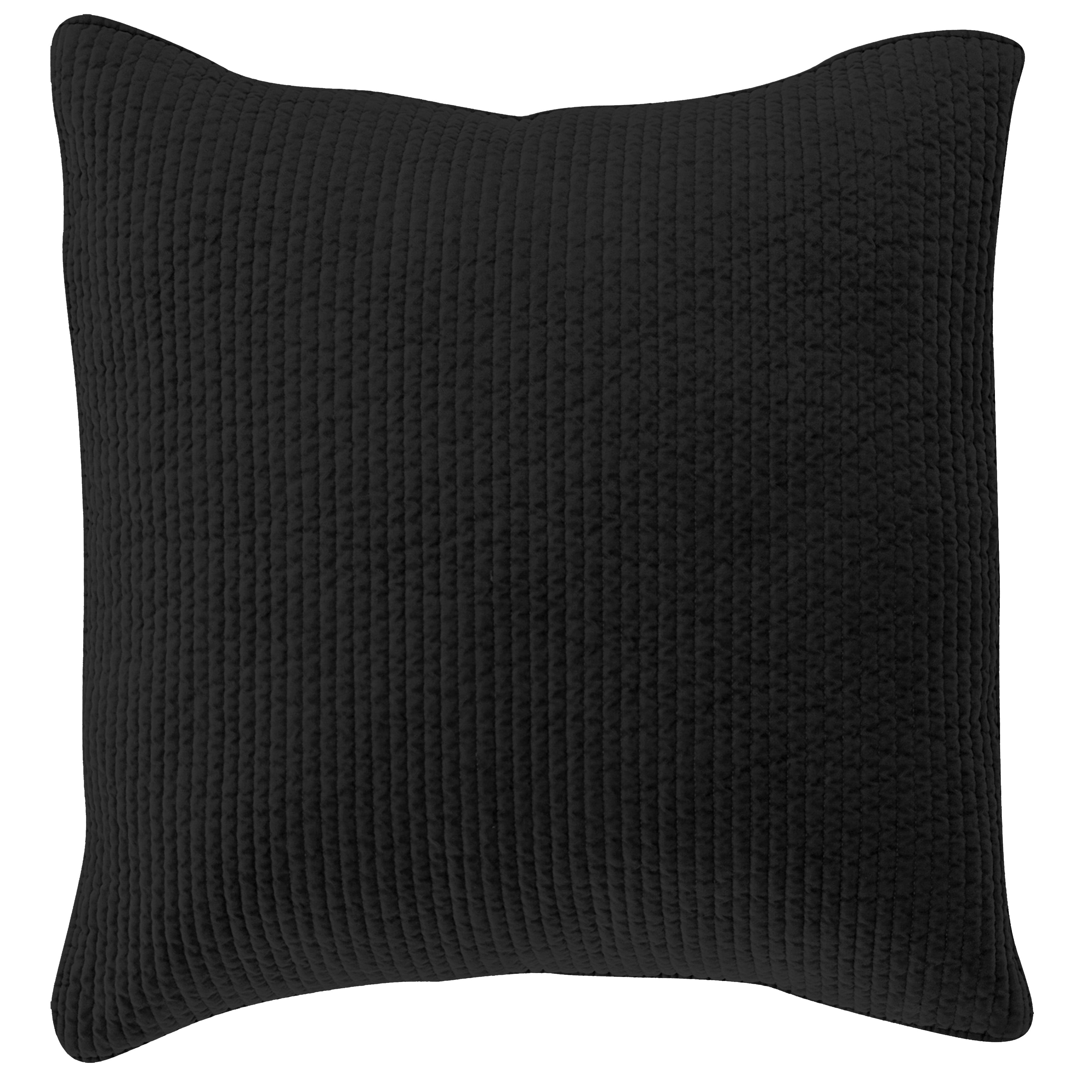 Stonewashed Cotton Quilted Velvet Euro Sham