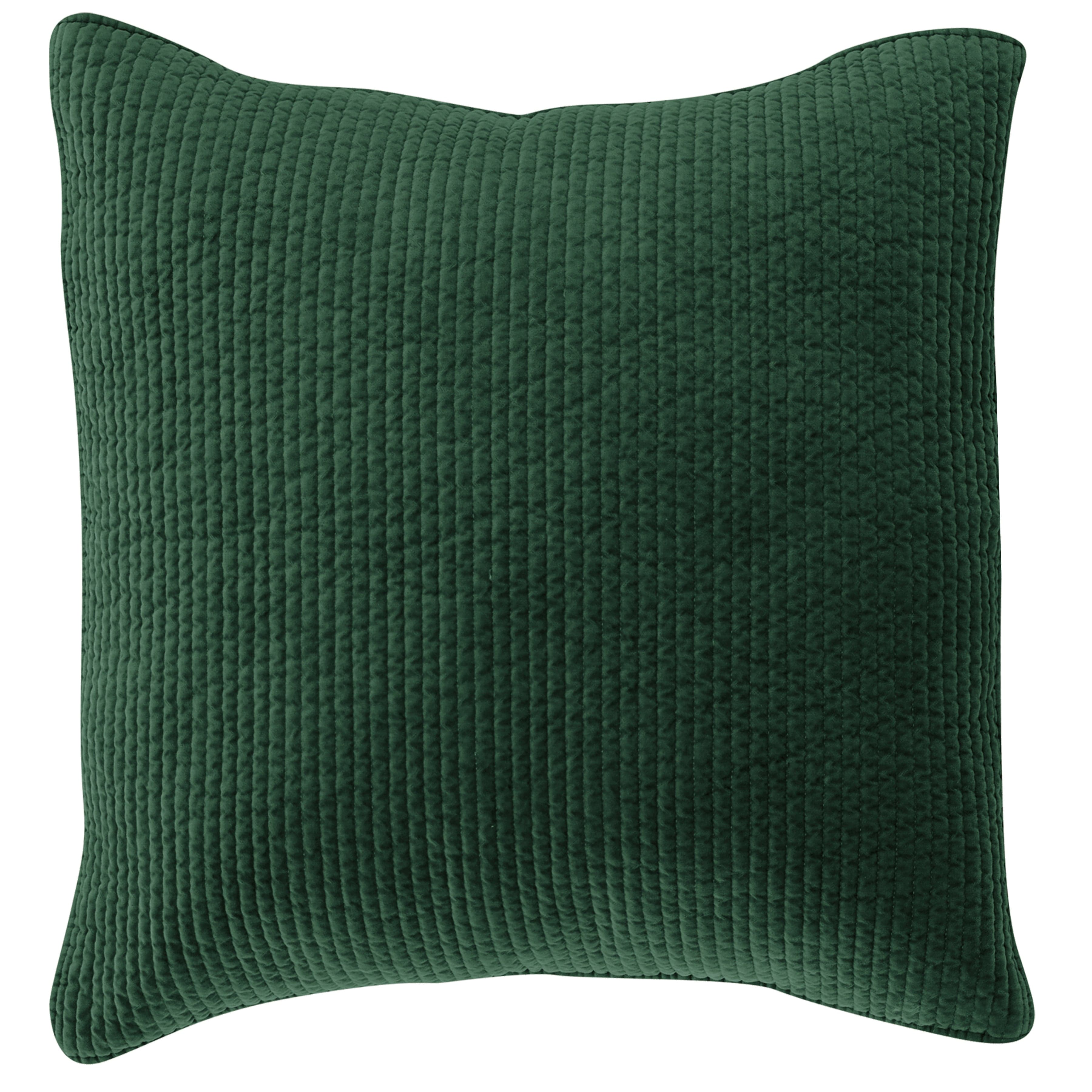 Stonewashed Cotton Quilted Velvet Euro Sham