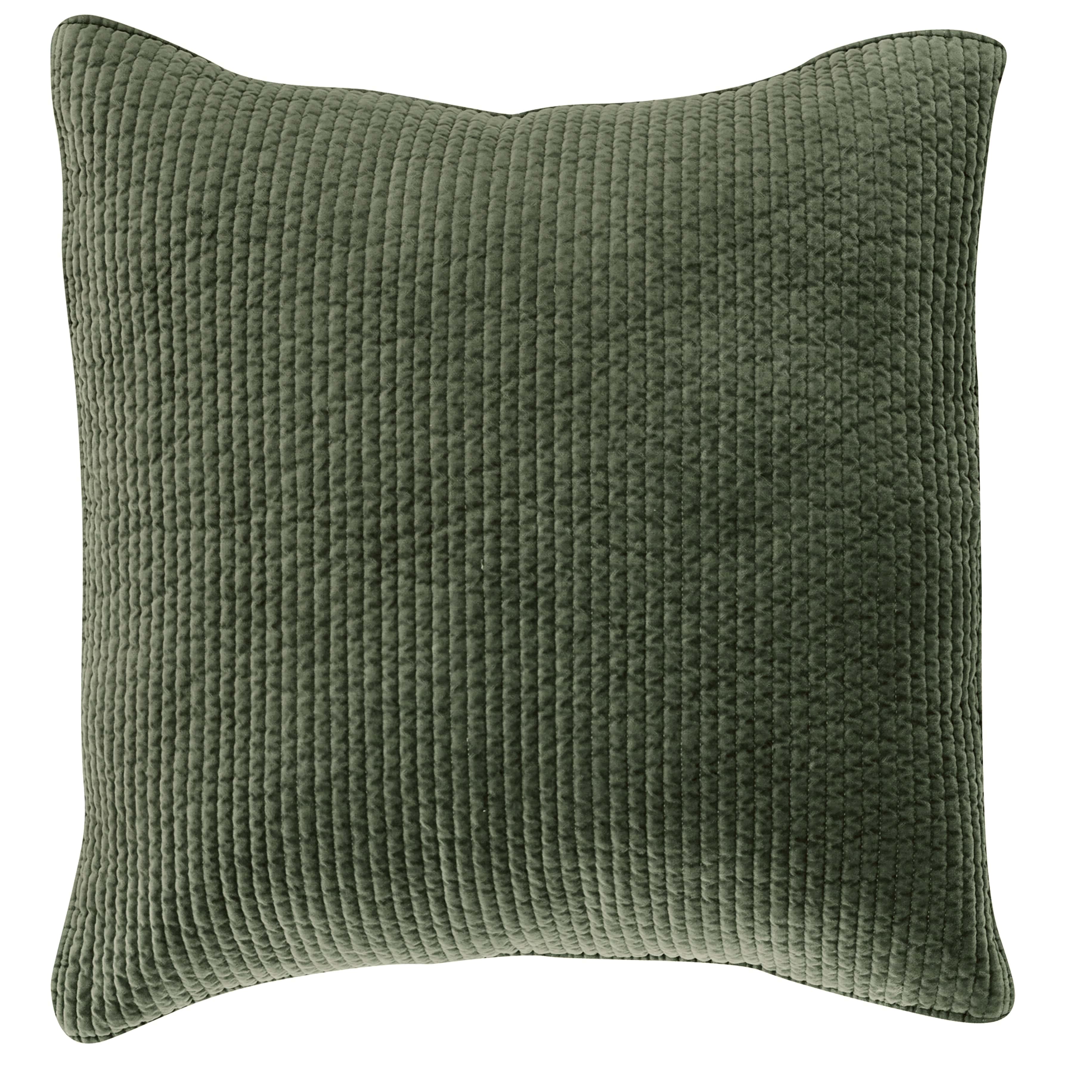 Stonewashed Cotton Quilted Velvet Euro Sham