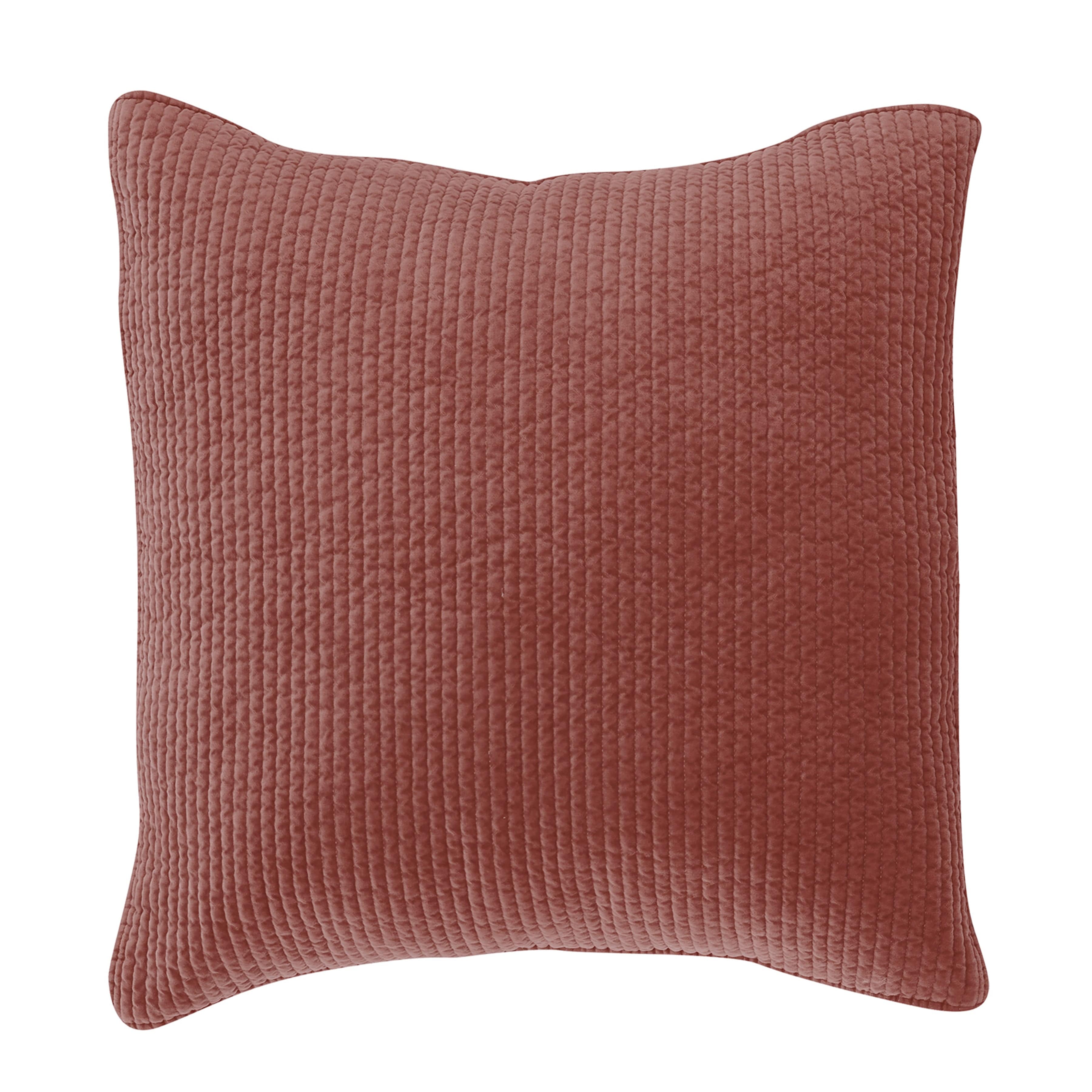 Stonewashed Cotton Quilted Velvet Euro Sham