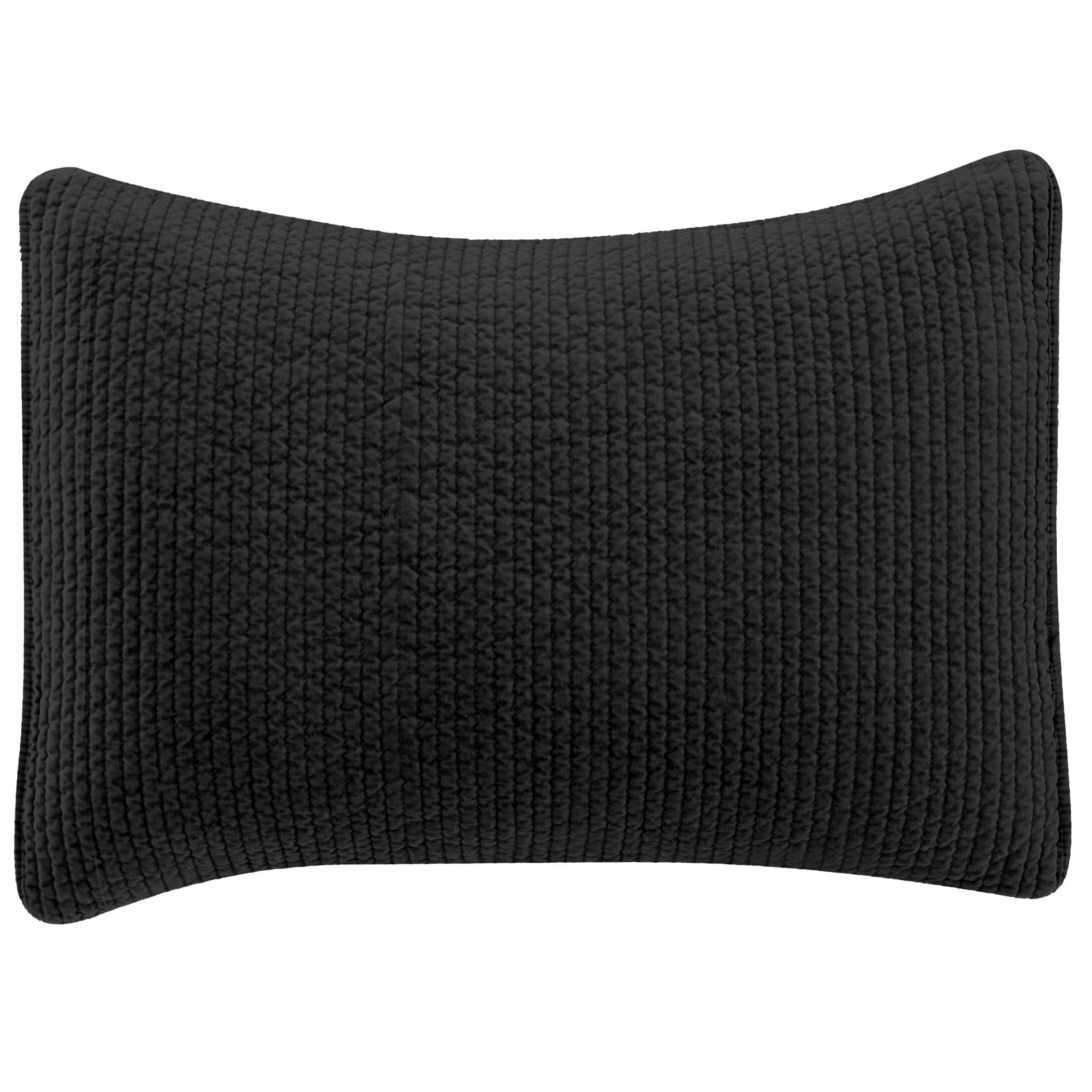 Stonewashed Cotton Quilted Velvet Pillow Sham