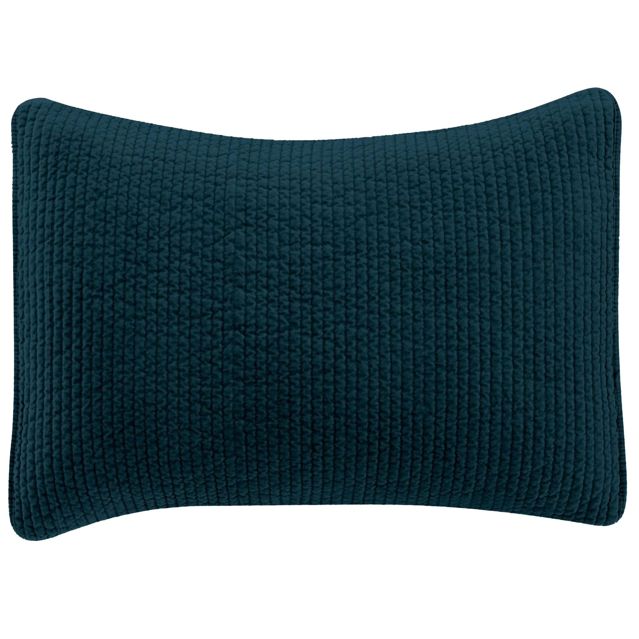 Stonewashed Cotton Quilted Velvet Pillow Sham
