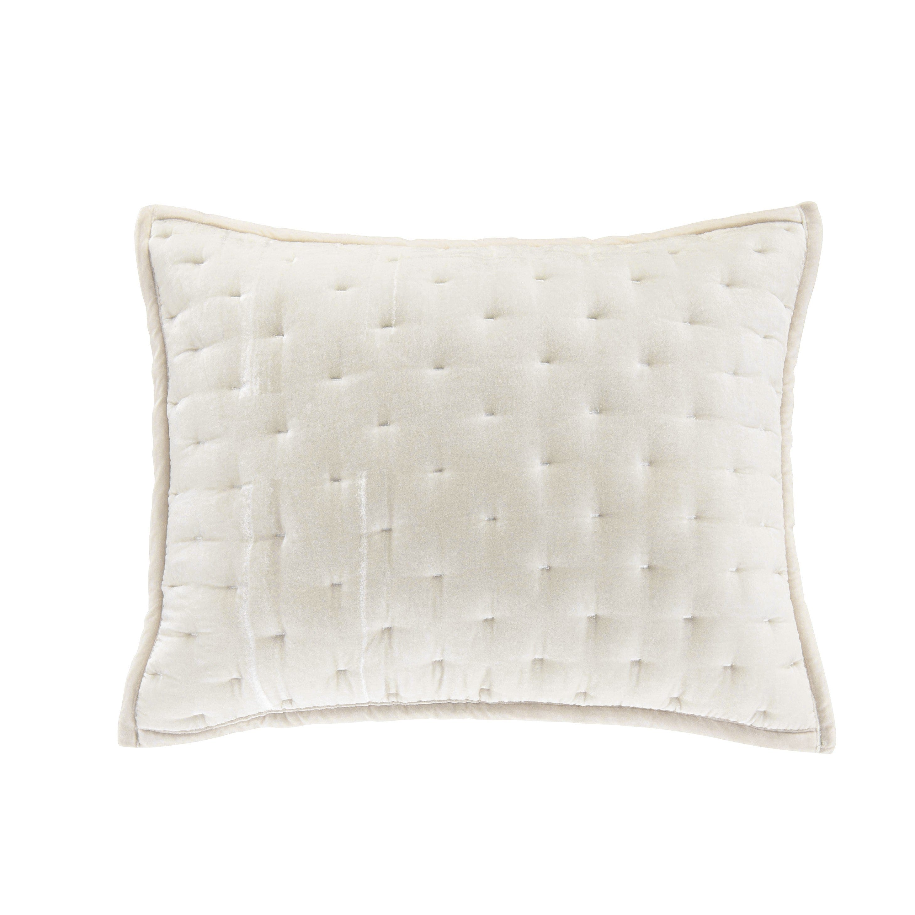 Stella Faux Silk Velvet Pintuck Pillow Sham
