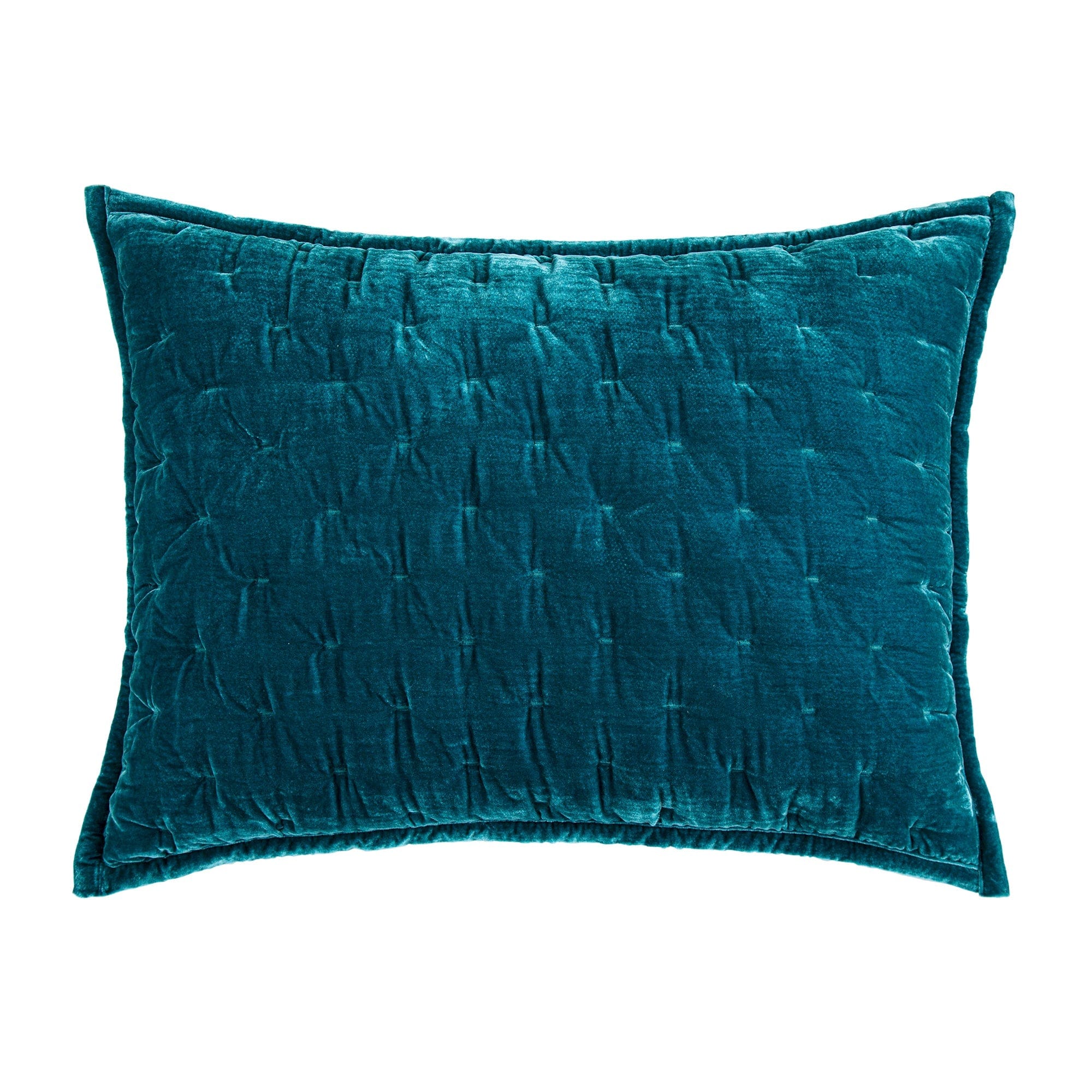 Stella Faux Silk Velvet Pintuck Pillow Sham
