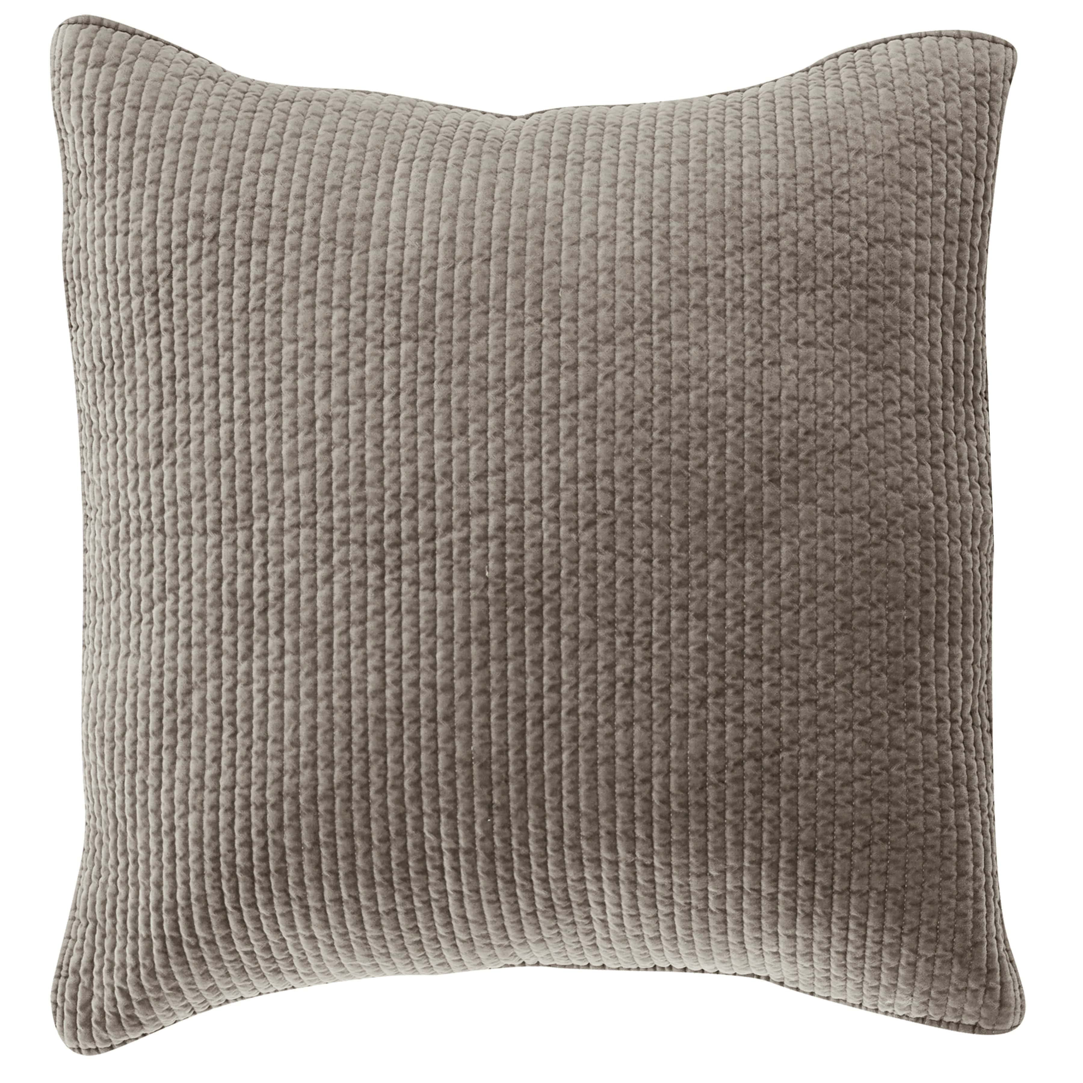 Stonewashed Cotton Quilted Velvet Euro Sham