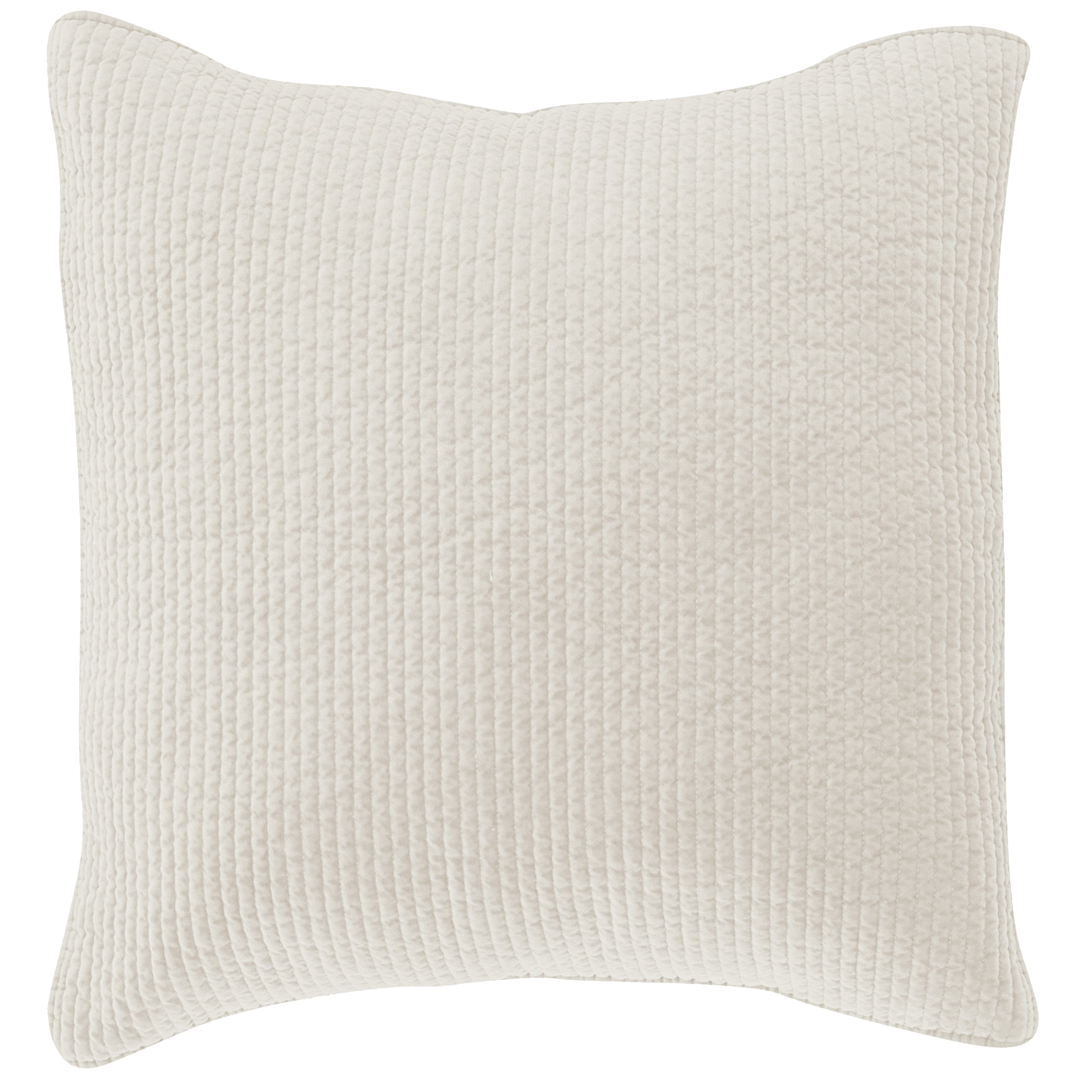 Stonewashed Cotton Quilted Velvet Euro Sham