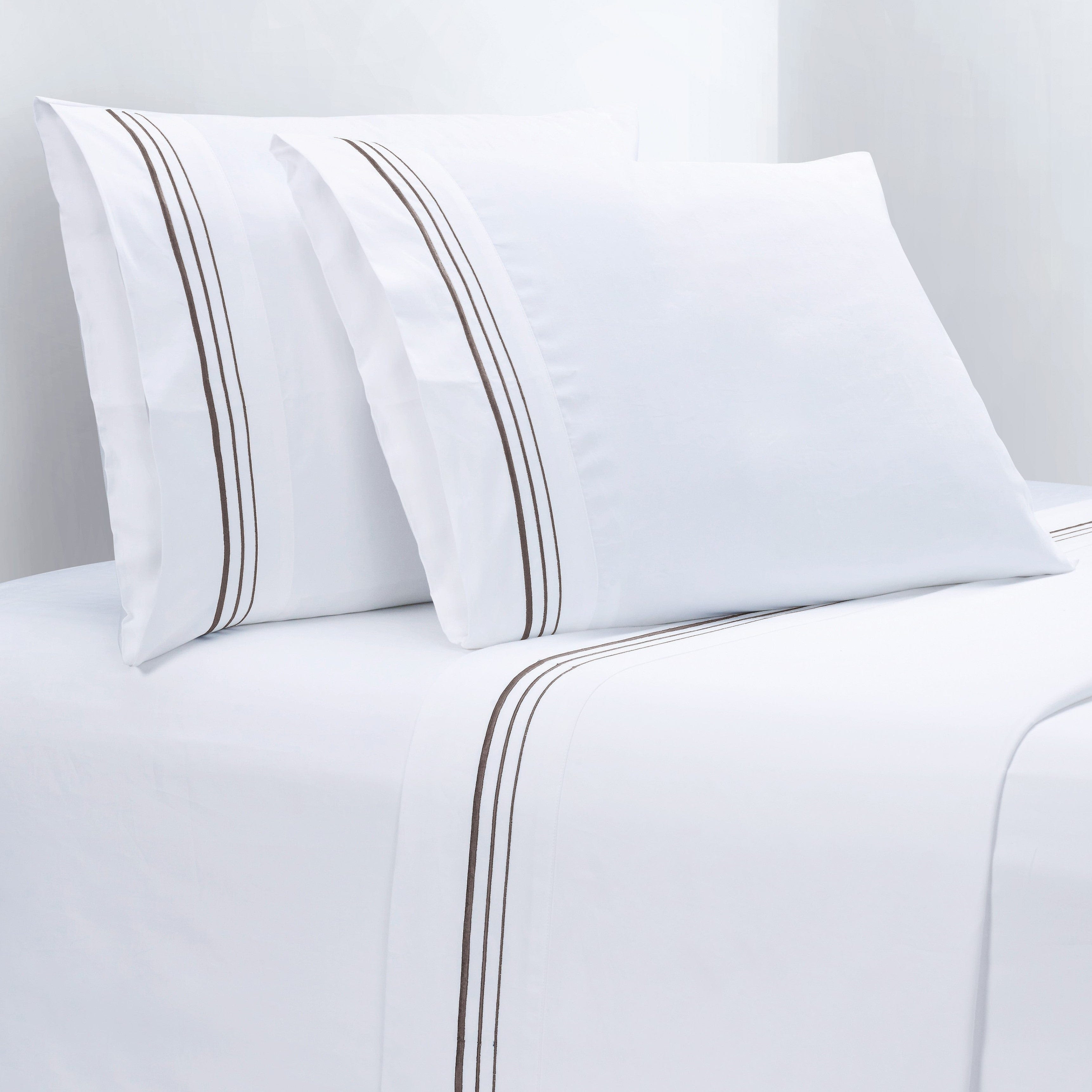 350TC Border Embroidery Sheet Set