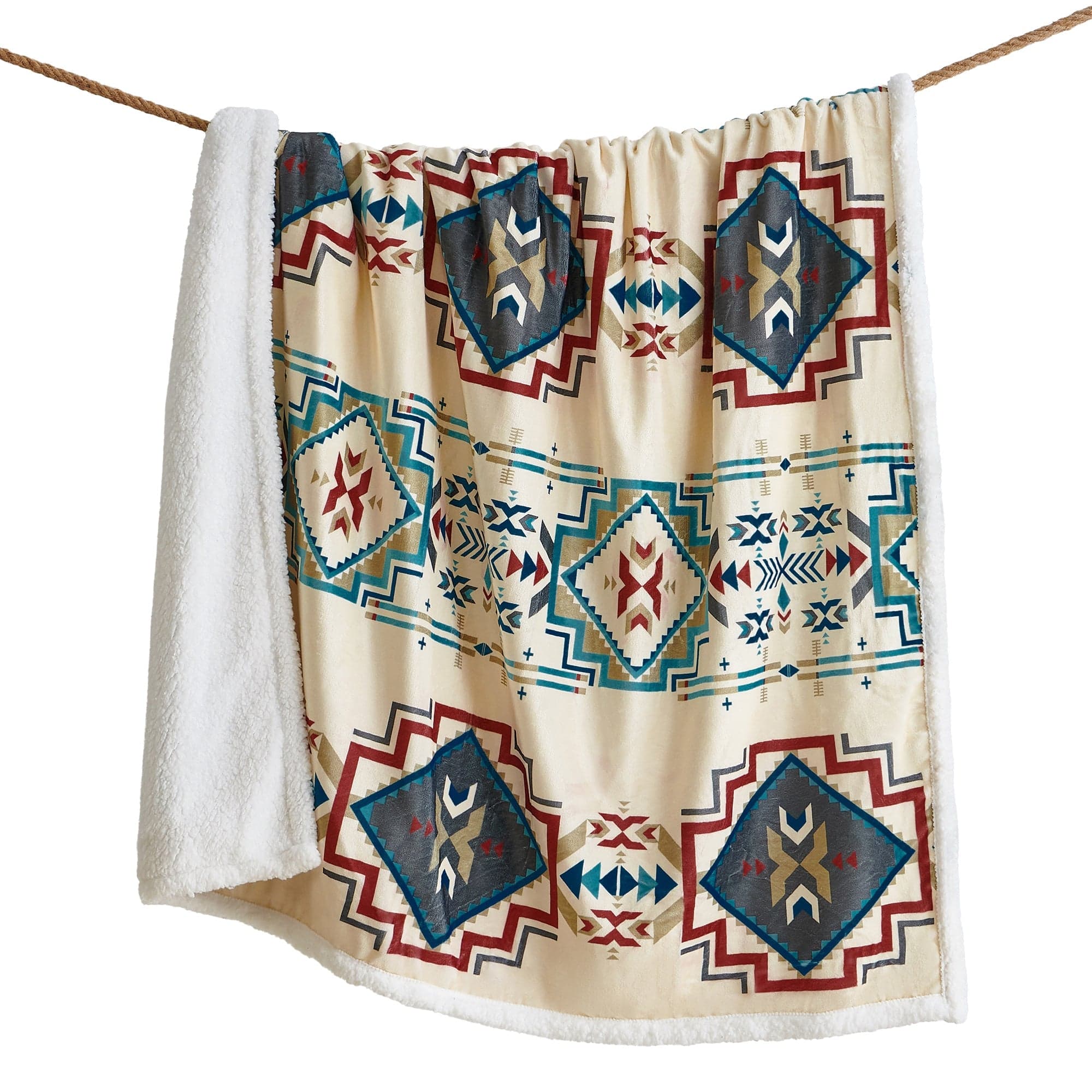 Spirit Valley Campfire Sherpa Throw