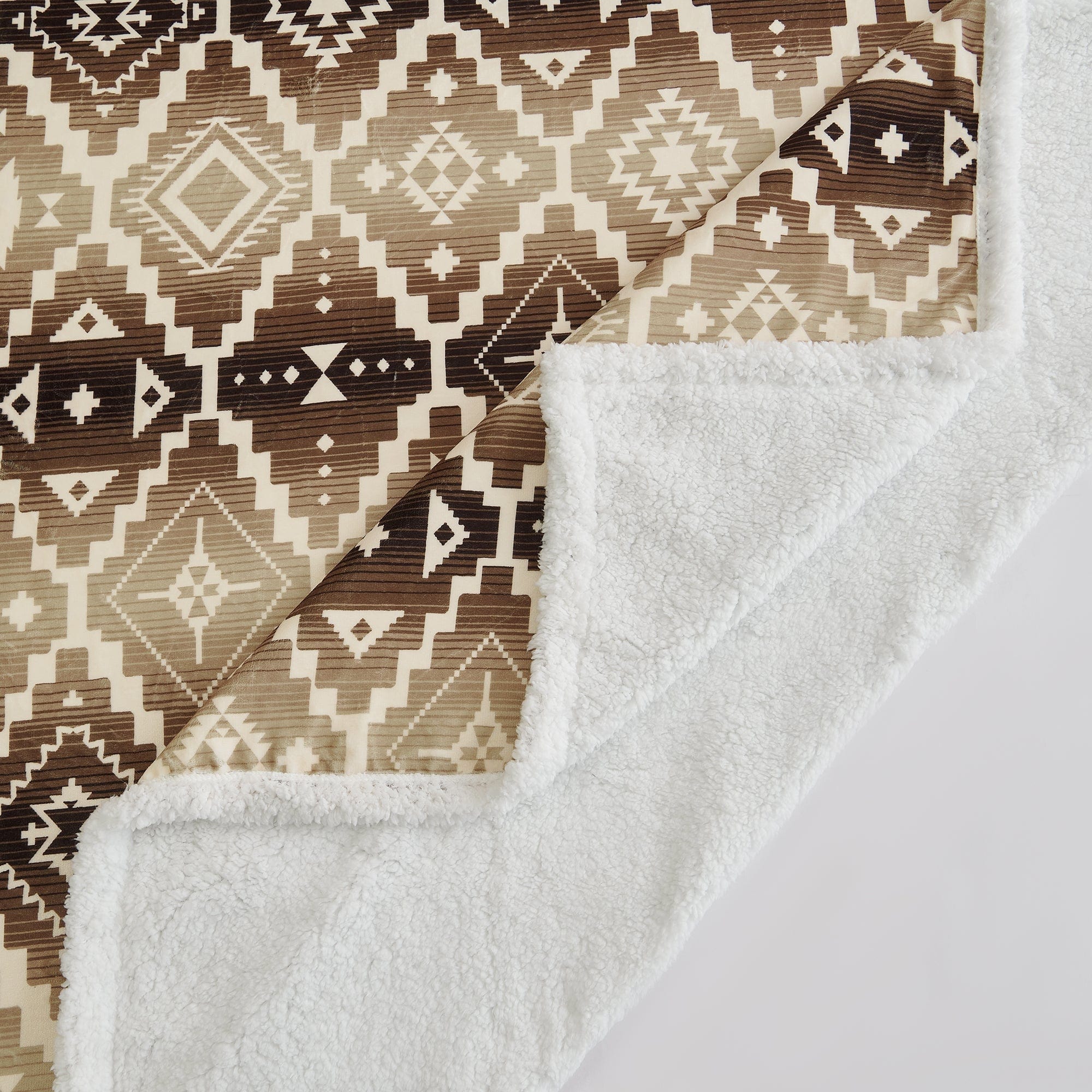 Chalet Aztec Campfire Sherpa Throw