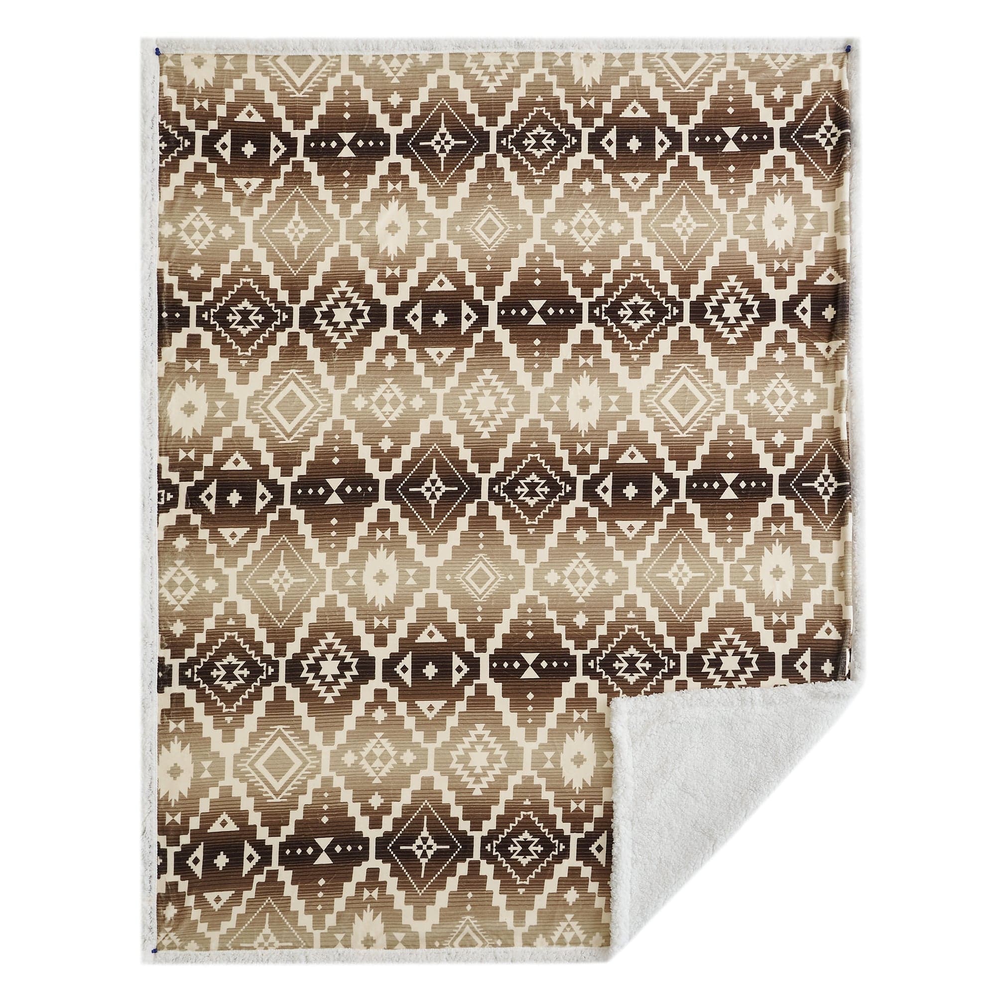 Chalet Aztec Campfire Sherpa Throw