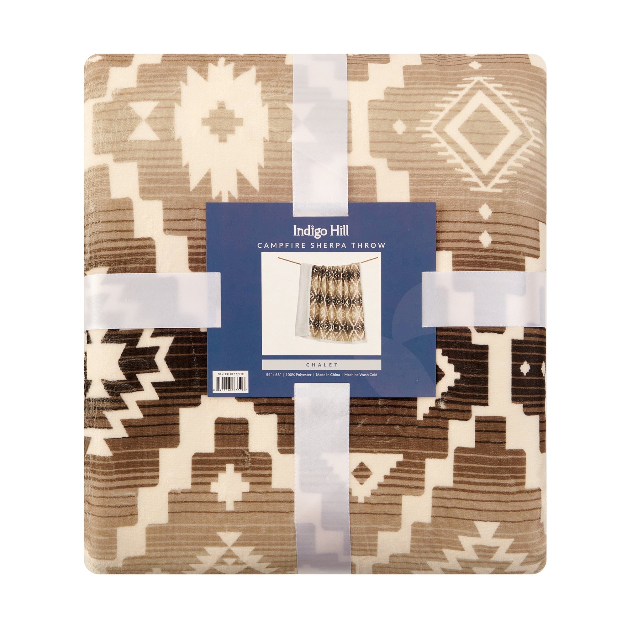 Chalet Aztec Campfire Sherpa Throw