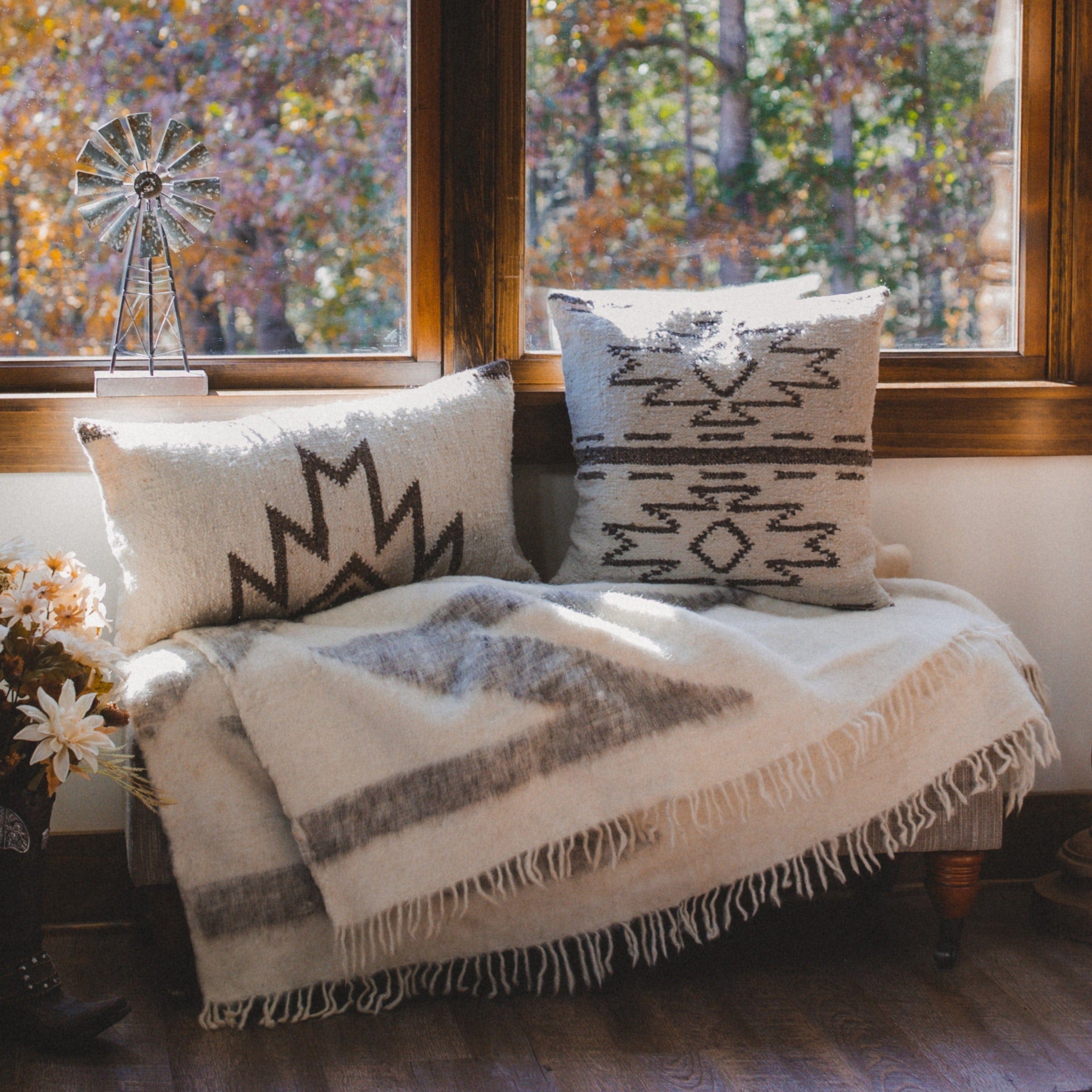 Maguey 100% Wool Handwoven Throw Blanket
