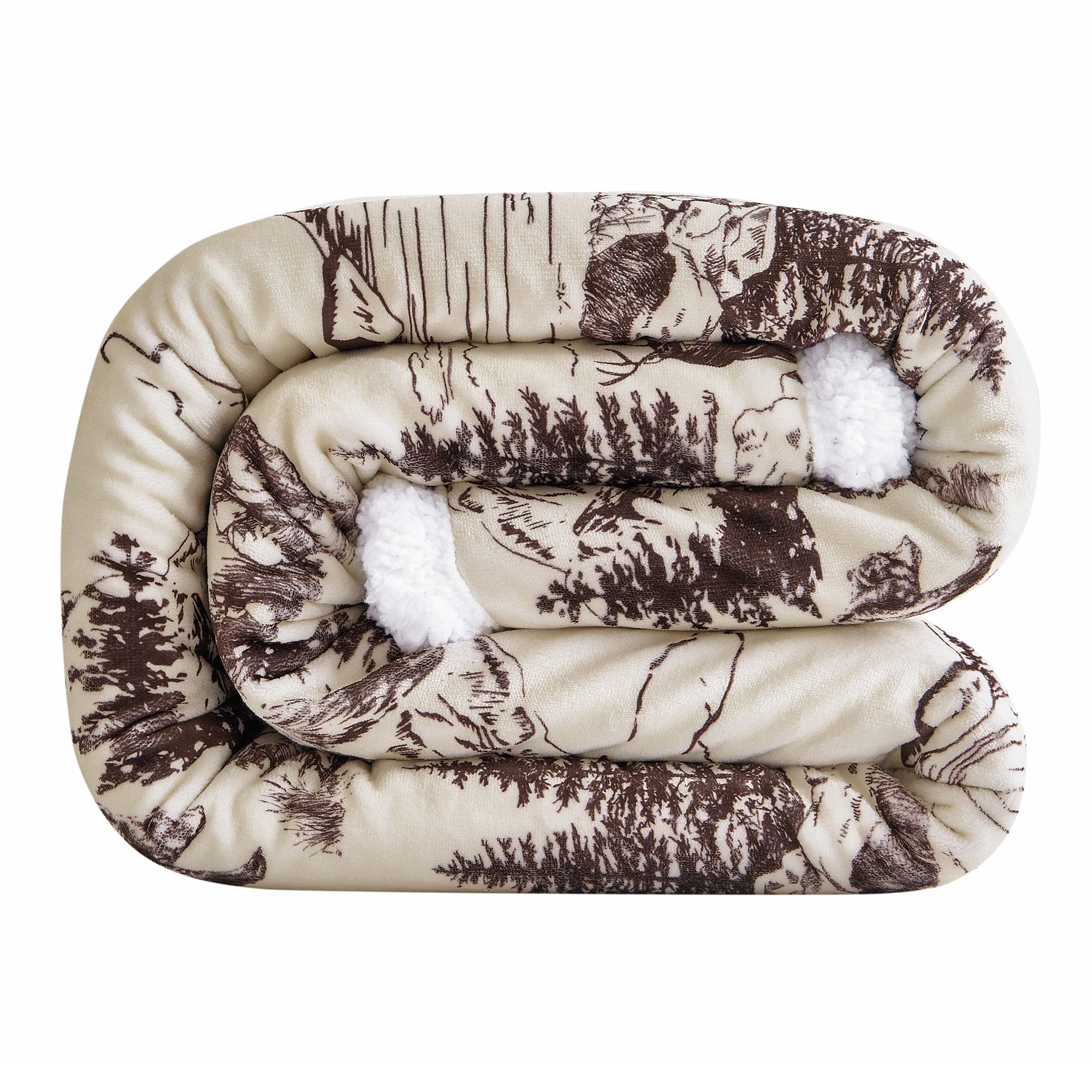 White Pine Campfire Sherpa Throw