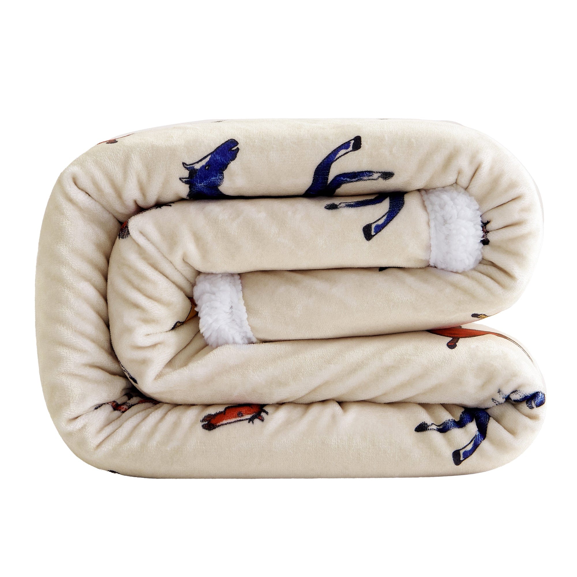 Wild Horses Campfire Sherpa Throw