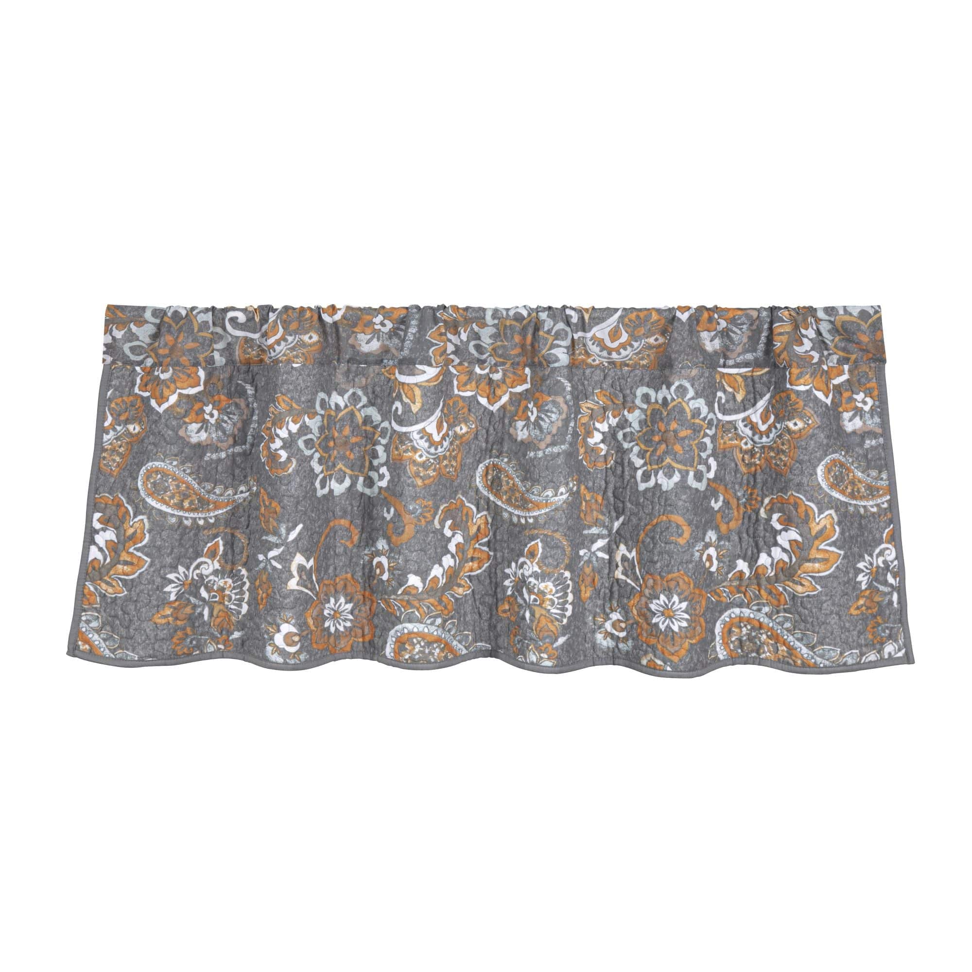 Abbie Western Paisley Quilted Valance