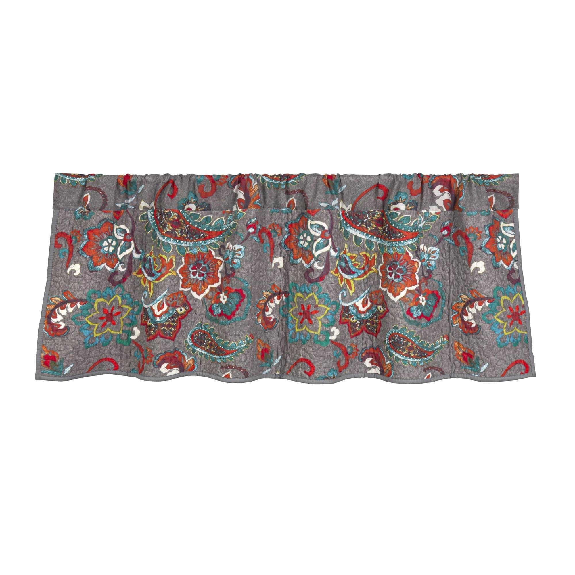 Abbie Western Paisley Quilted Valance