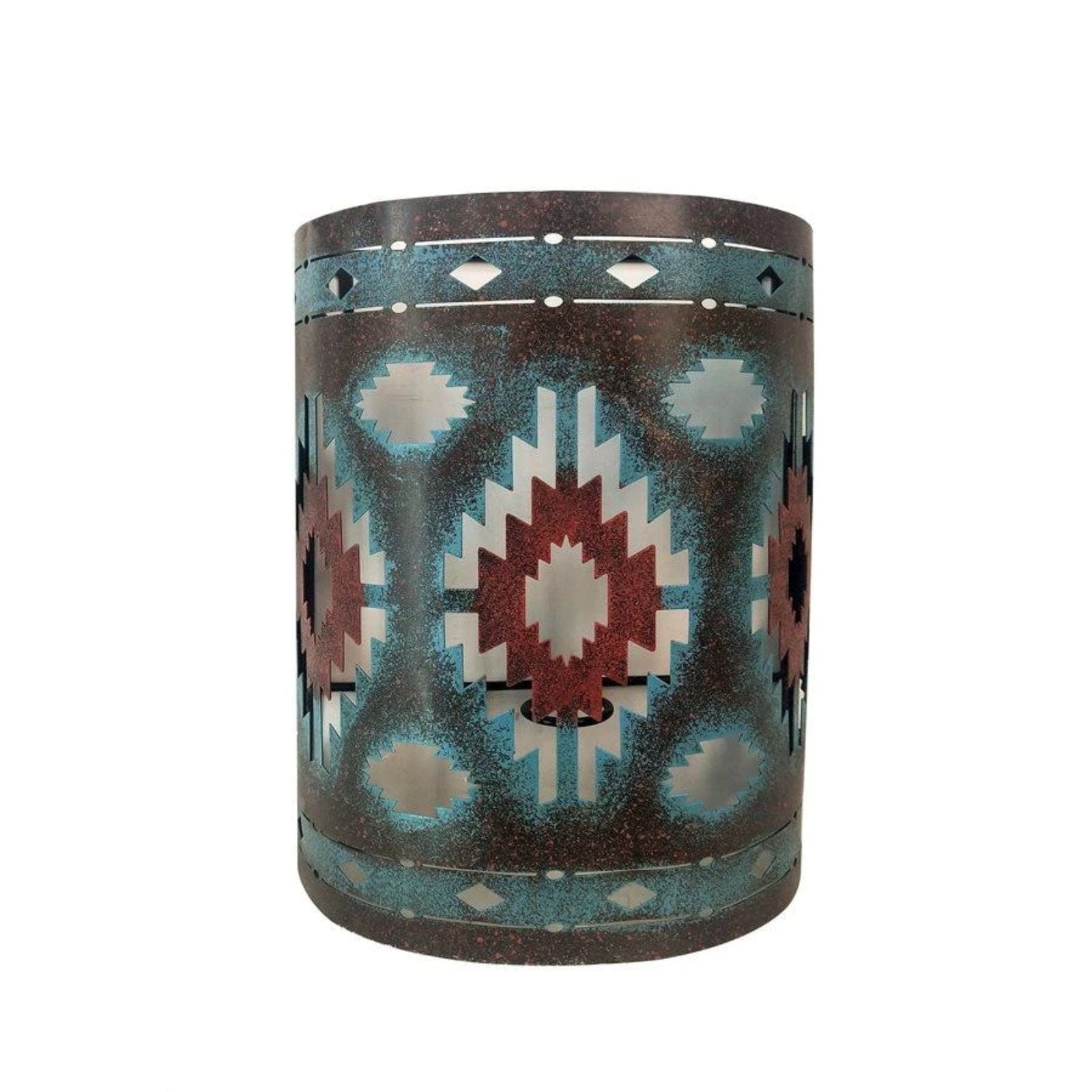 Colorful Aztec Rustic Southwestern Wall Sconce
