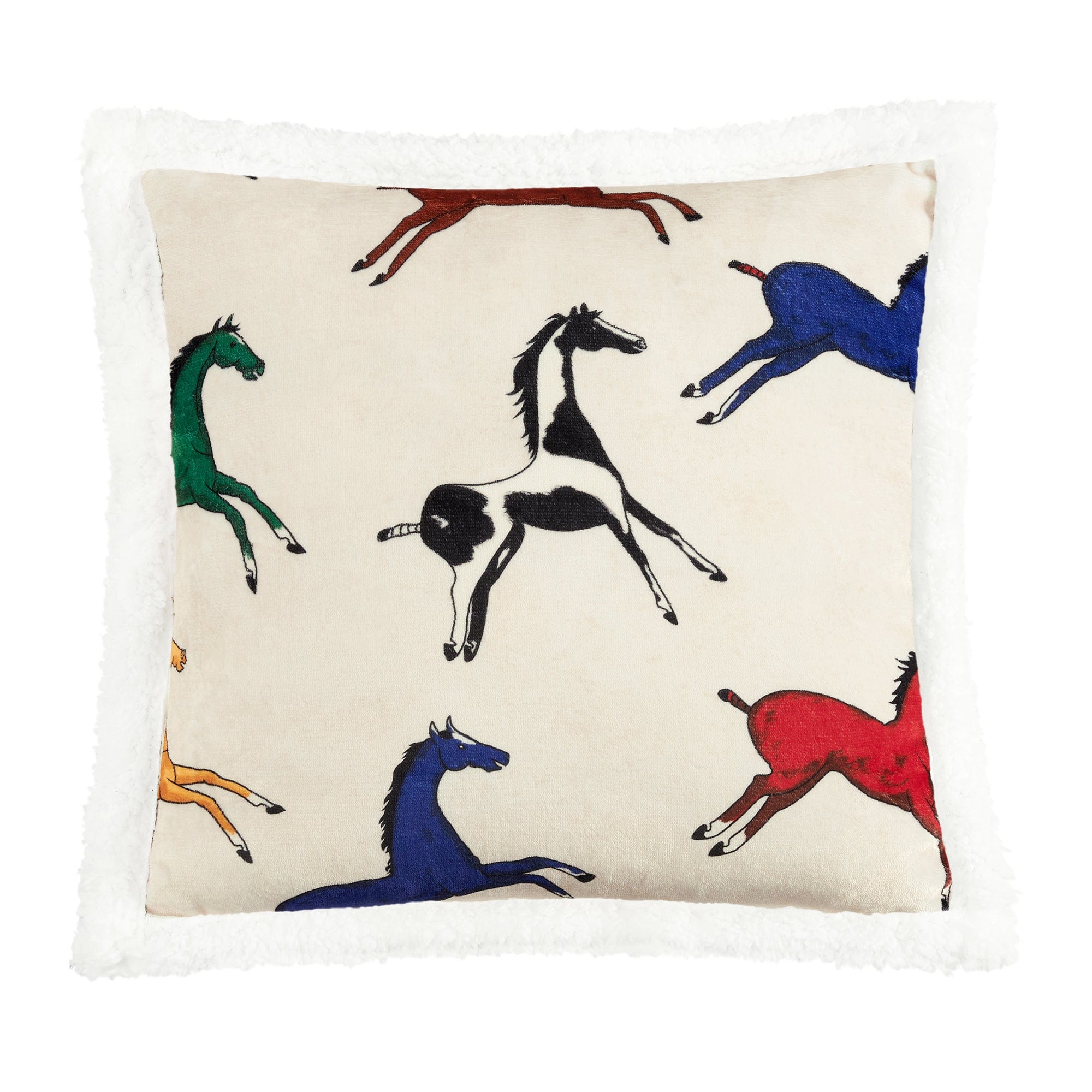 Wild Horses Campfire Sherpa Throw