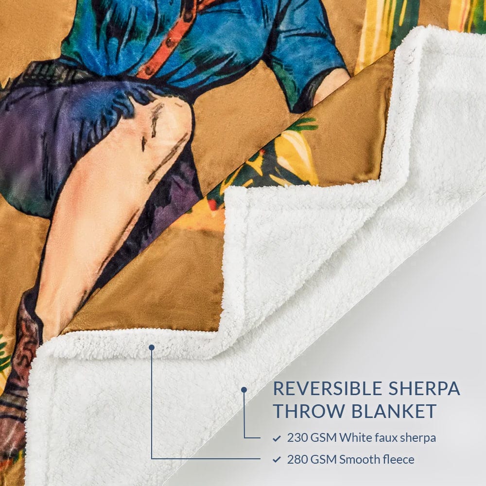 Gunslinger Campfire Sherpa Throw