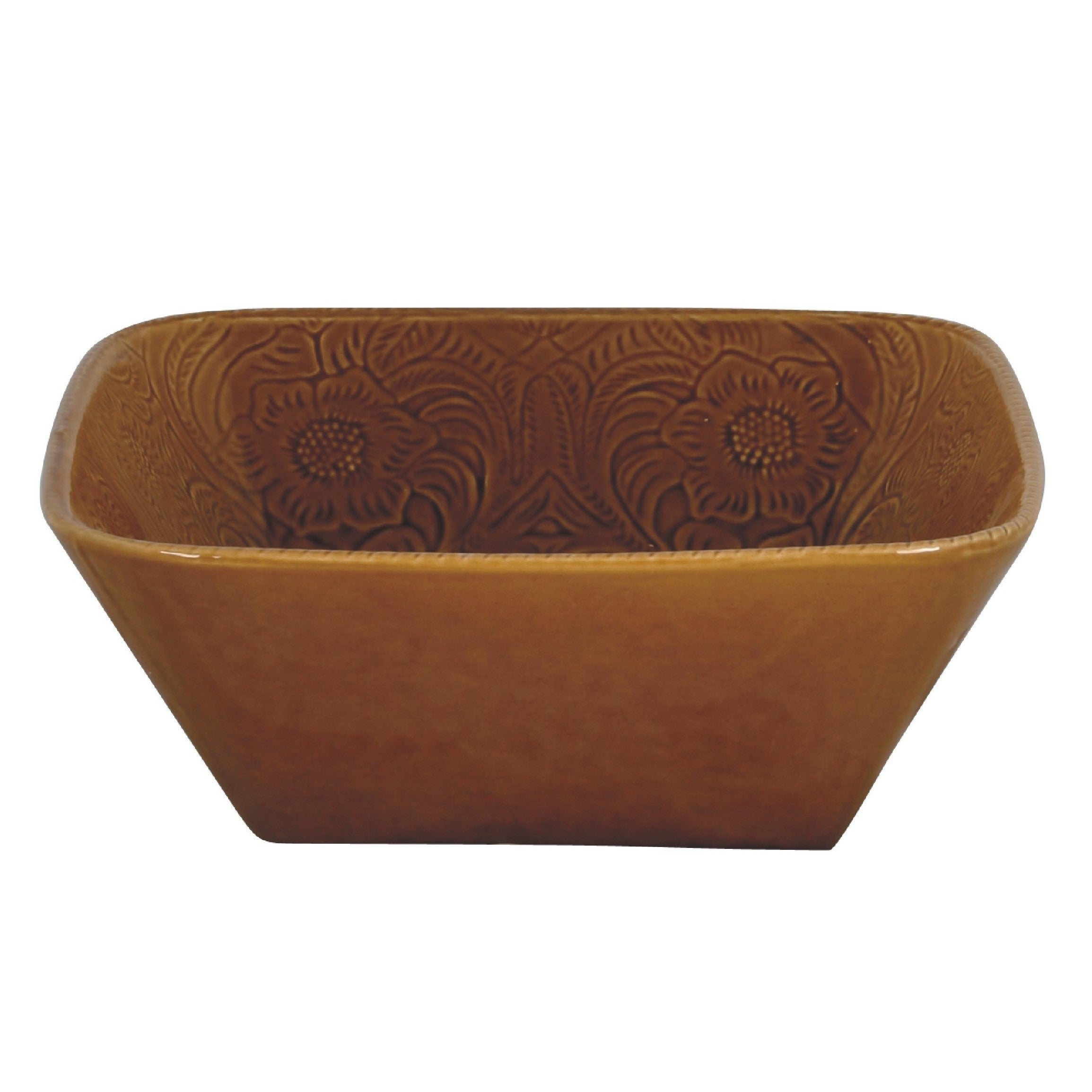 Savannah Serving Bowl, Cream & Mustard