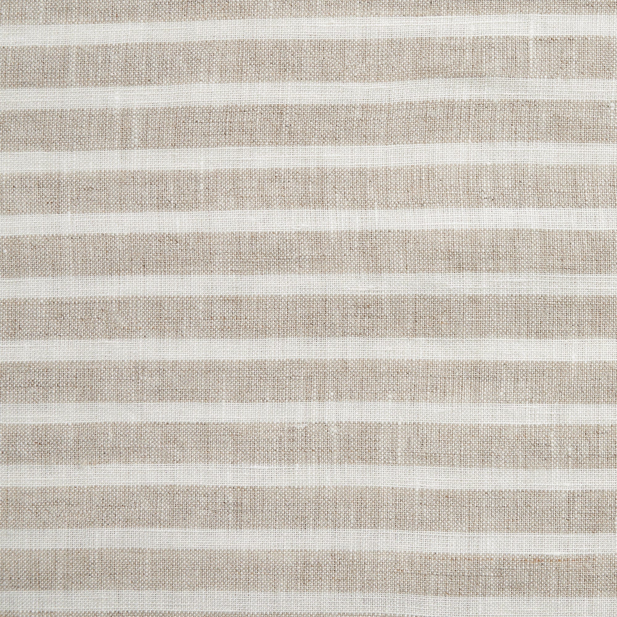100% French Flax Linen Railroad Stripe Reversible Swatch