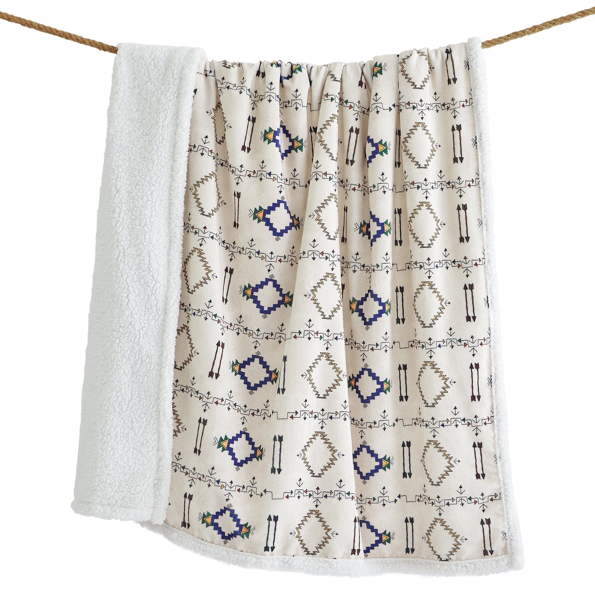 Arrow Campfire Sherpa Throw