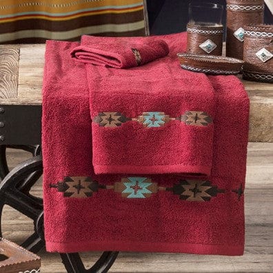 Socorro Embroidered 3PC Towel Set, Turquoise