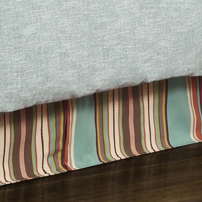 Serape Turquoise Bed Skirt