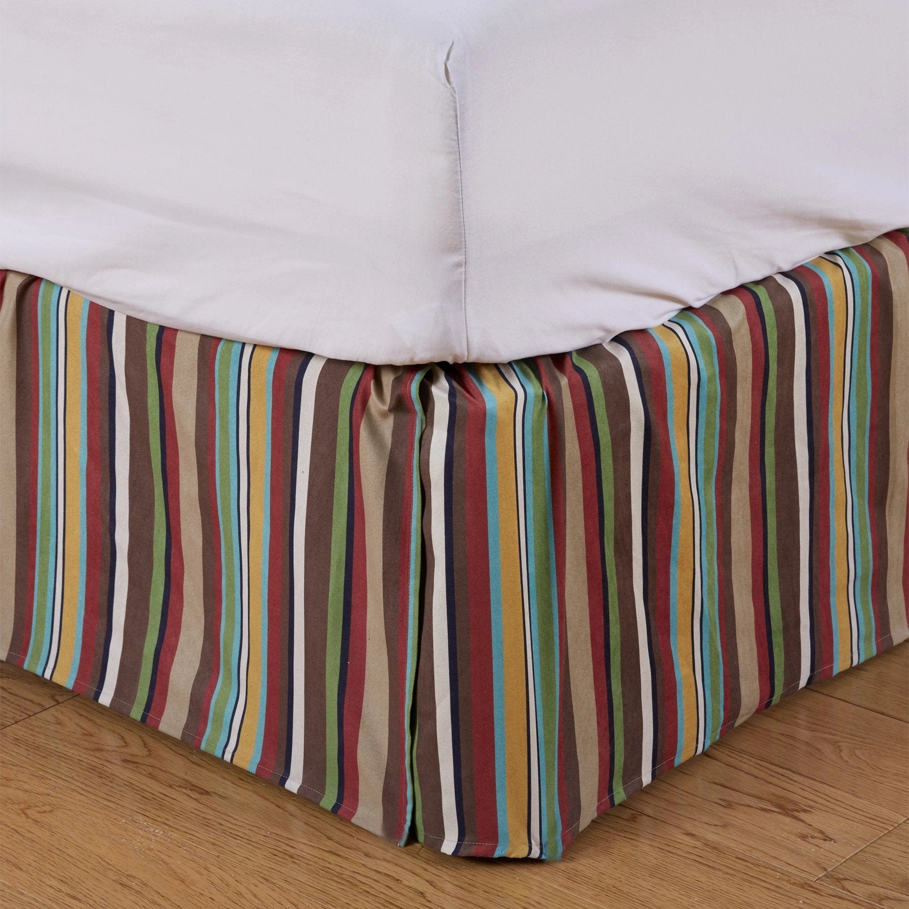 Tammy Multicolor Stripe Bed Skirt, Twin & King
