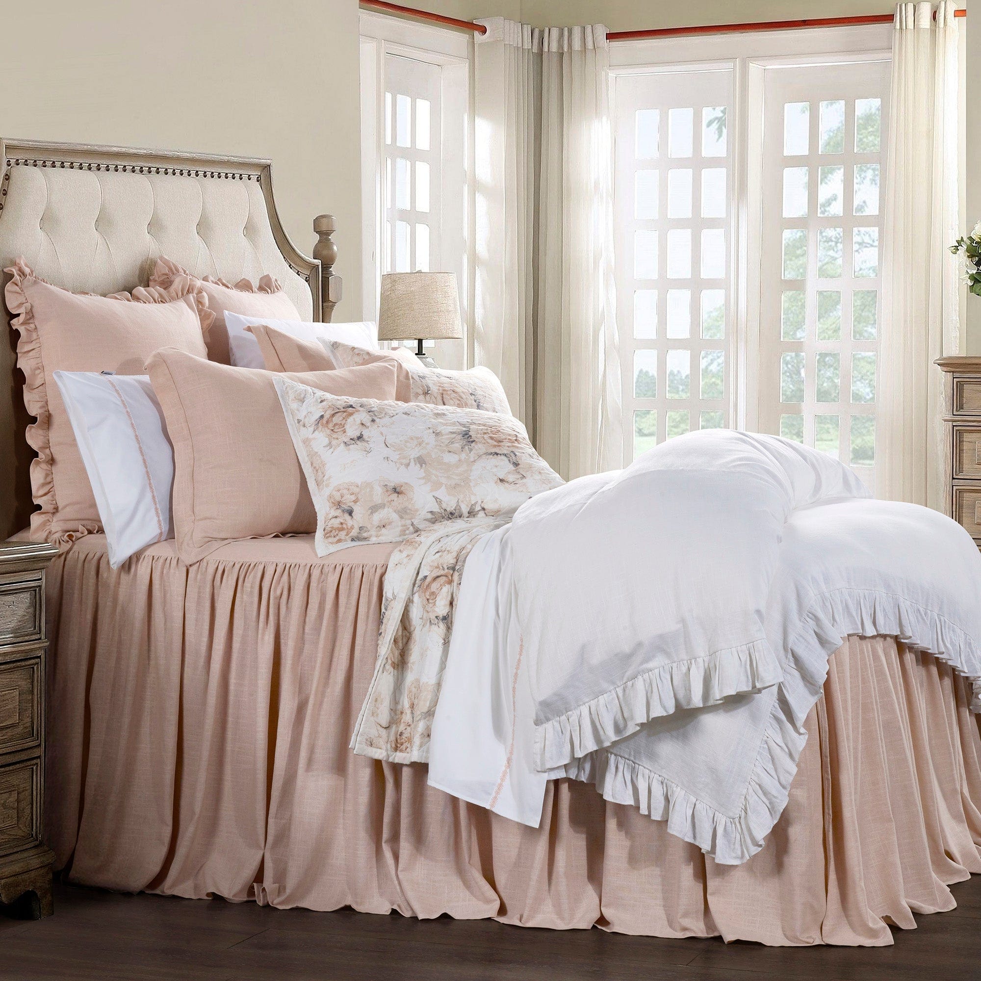 Luna Washed Linen Bedspread Set