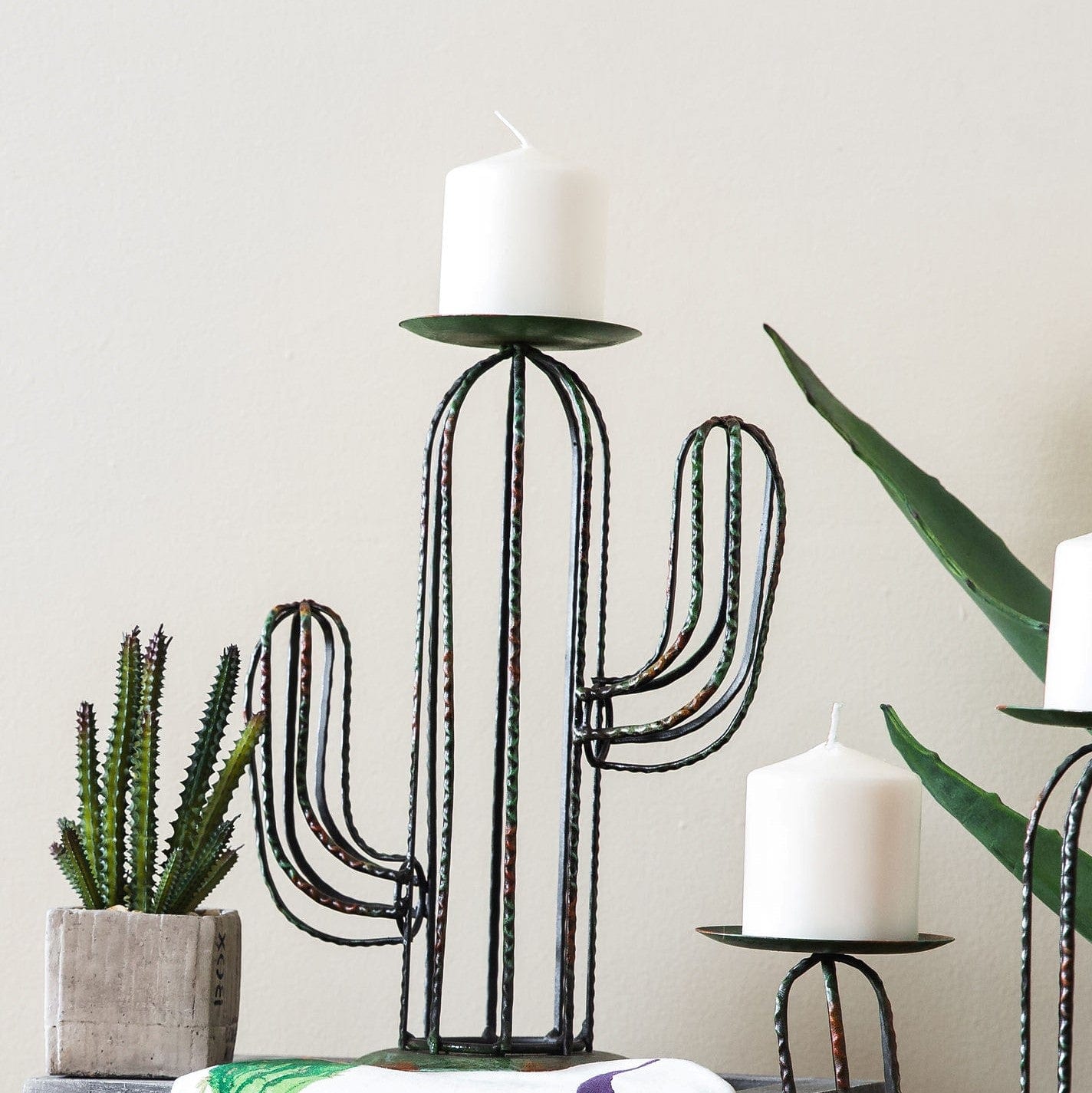 Cactus Single Pillar Candle Holder