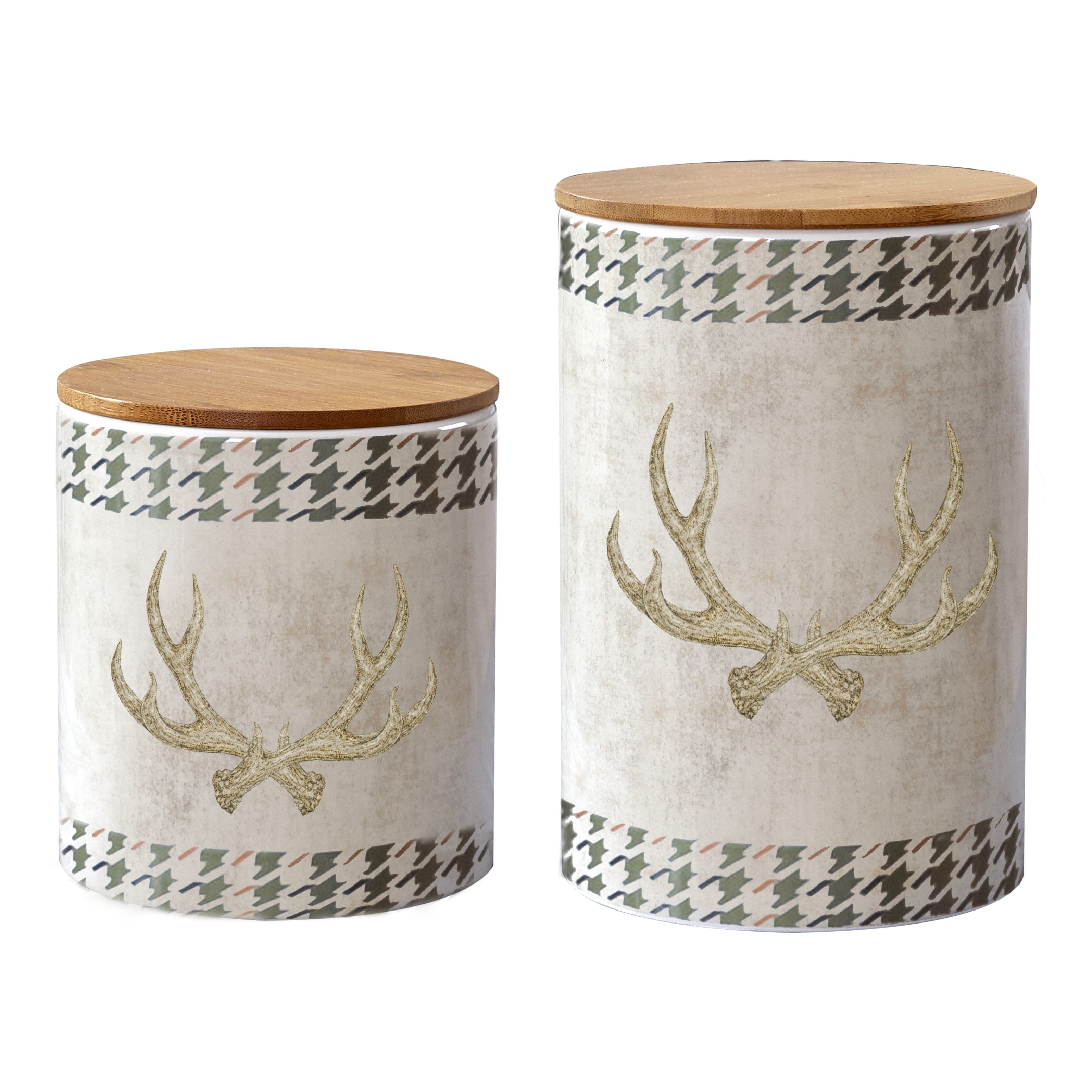 Antler Design 2PC Canister Set