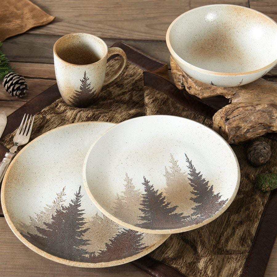 Clearwater Pines 16PC Ceramic Dinnerware Set