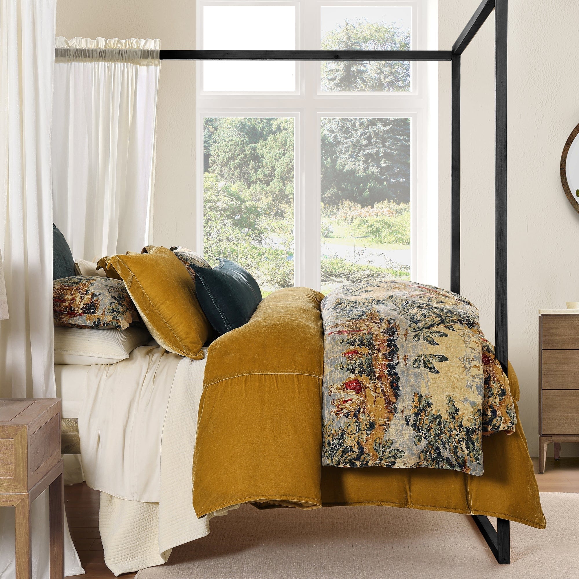 Provence Washed Linen Bedding Set