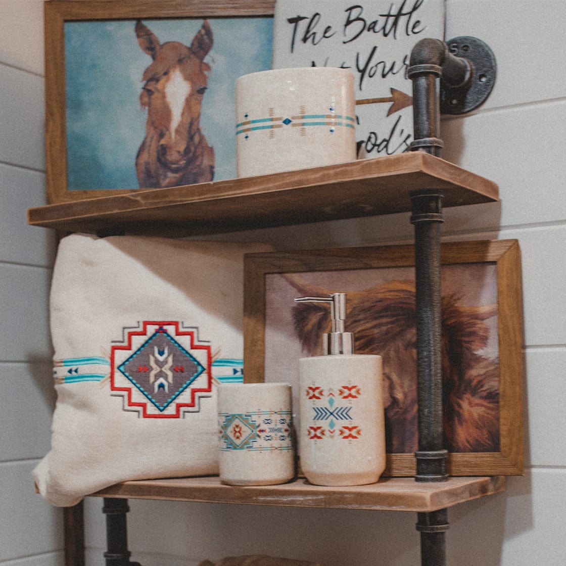 Spirit Valley Ceramic 3PC Countertop Bathroom Set