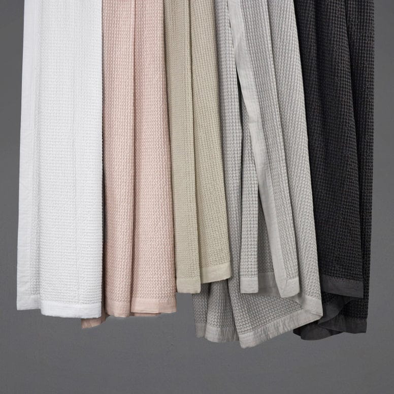 Stonewashed Cotton Waffle Weave Coverlet