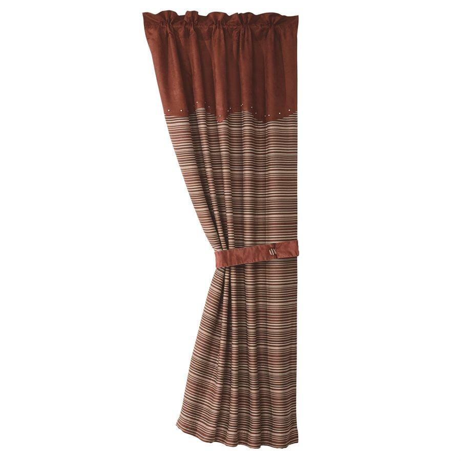Silverado Striped Single Panel Curtain w/ Tieback
