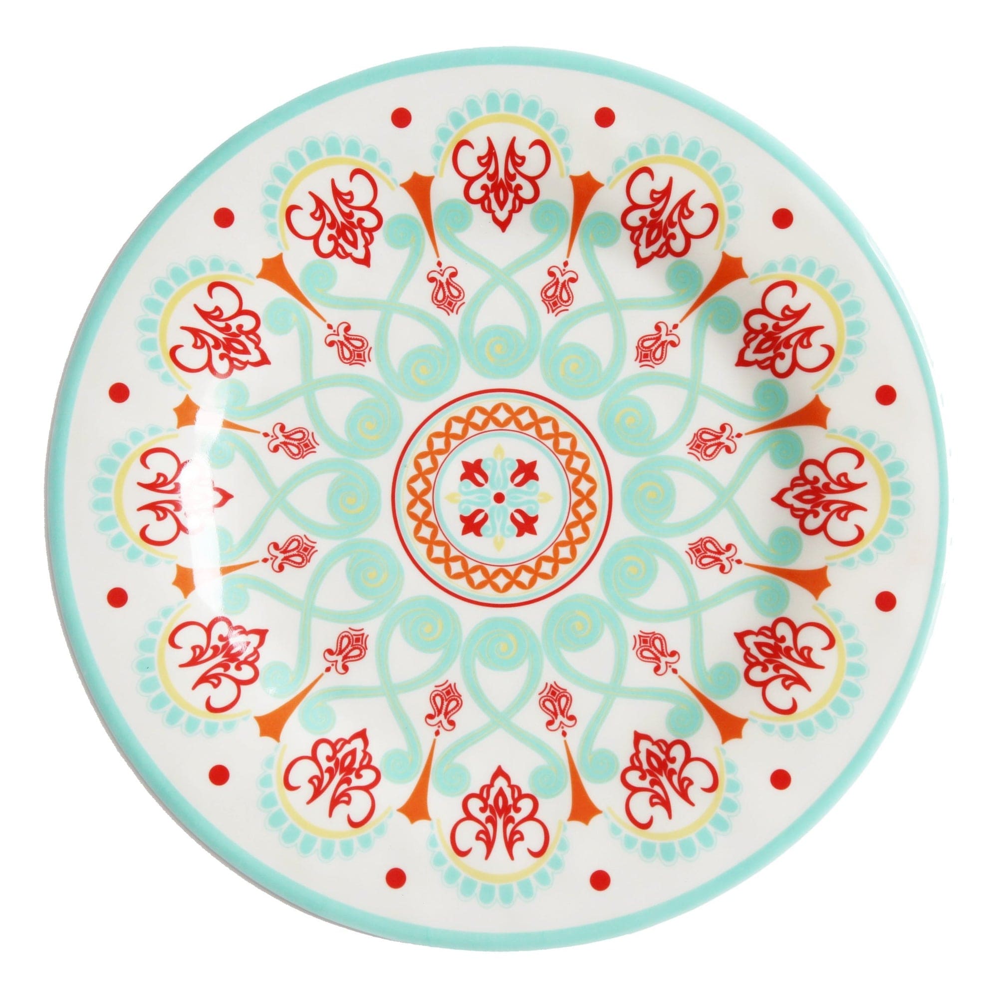 Western Motif Melamine Dinner Plates, Set of 4