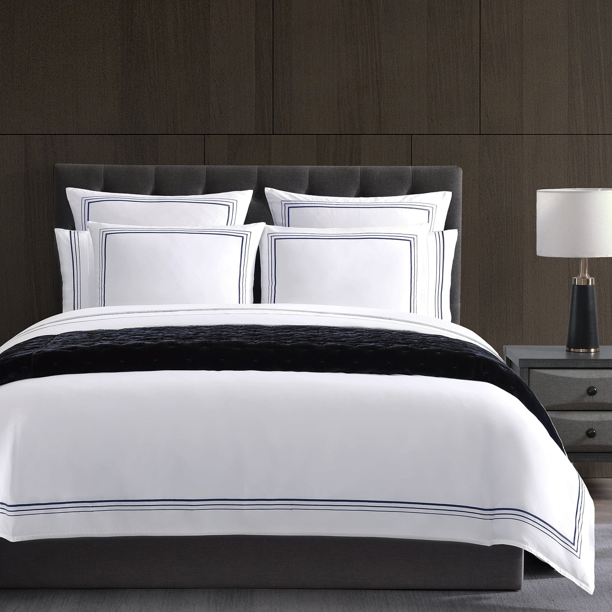 Border Embroidery Duvet Cover Set