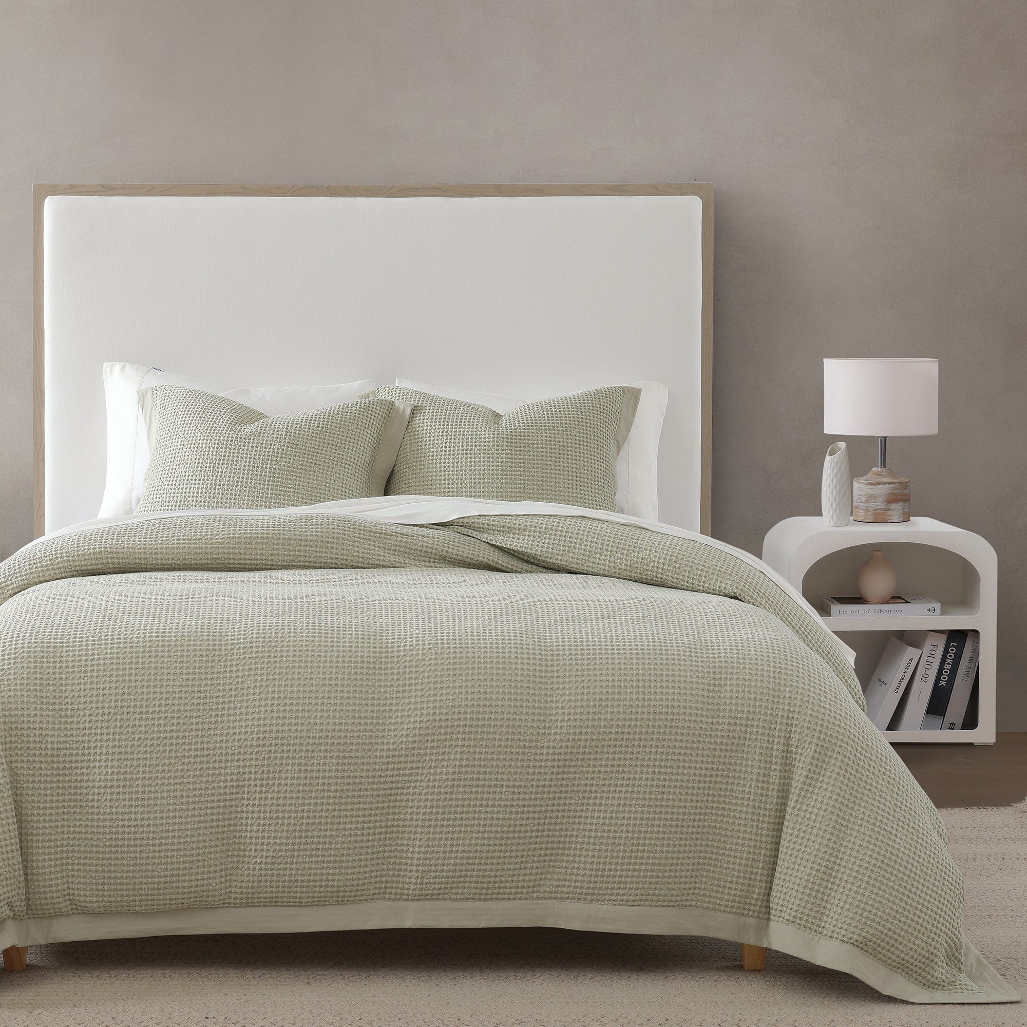 Stonewashed Cotton Waffle Weave Duvet Cover