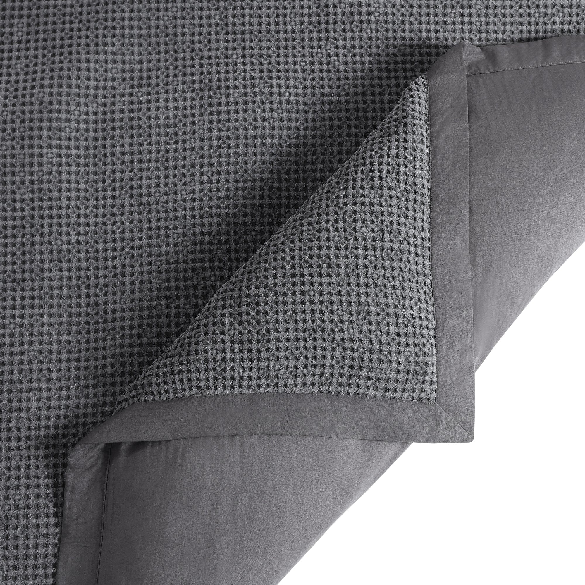 Stonewashed Cotton Waffle Weave Duvet Cover