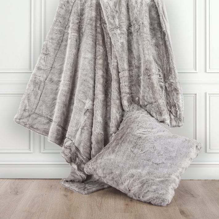 Arctic Bear Mink Euro Sham, Gray