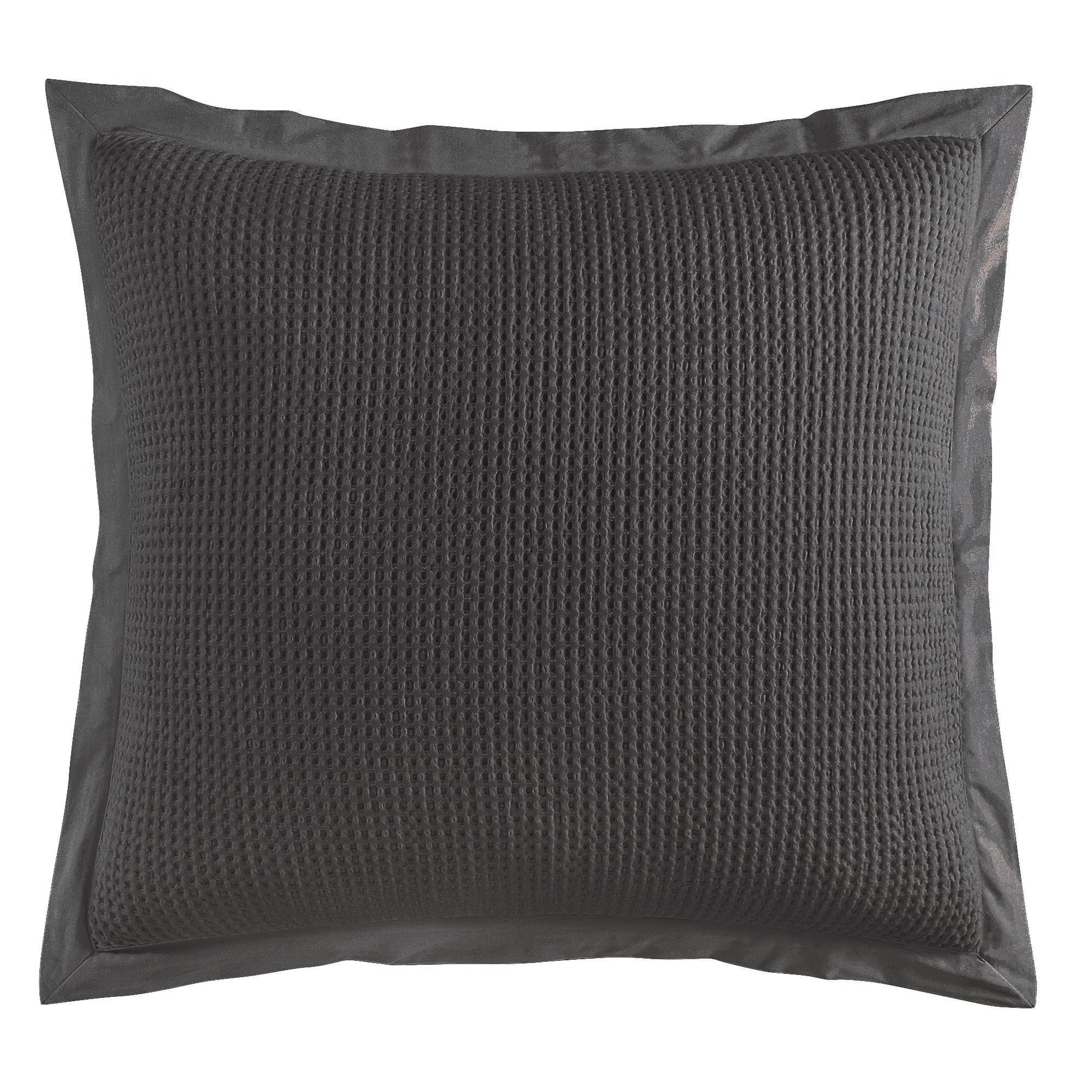 Stonewashed Cotton Waffle Weave Euro Sham