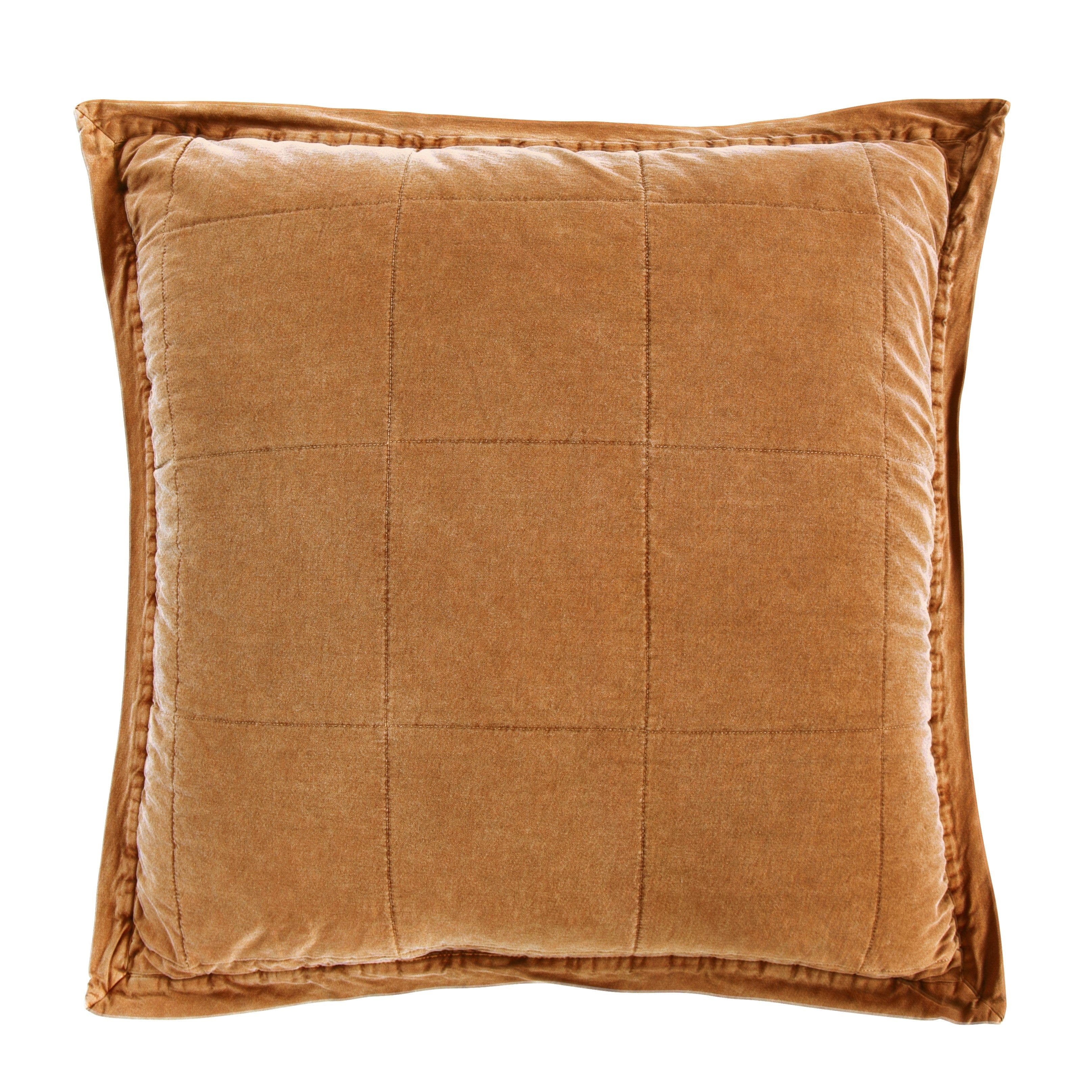 Stonewashed Cotton Canvas Euro Sham